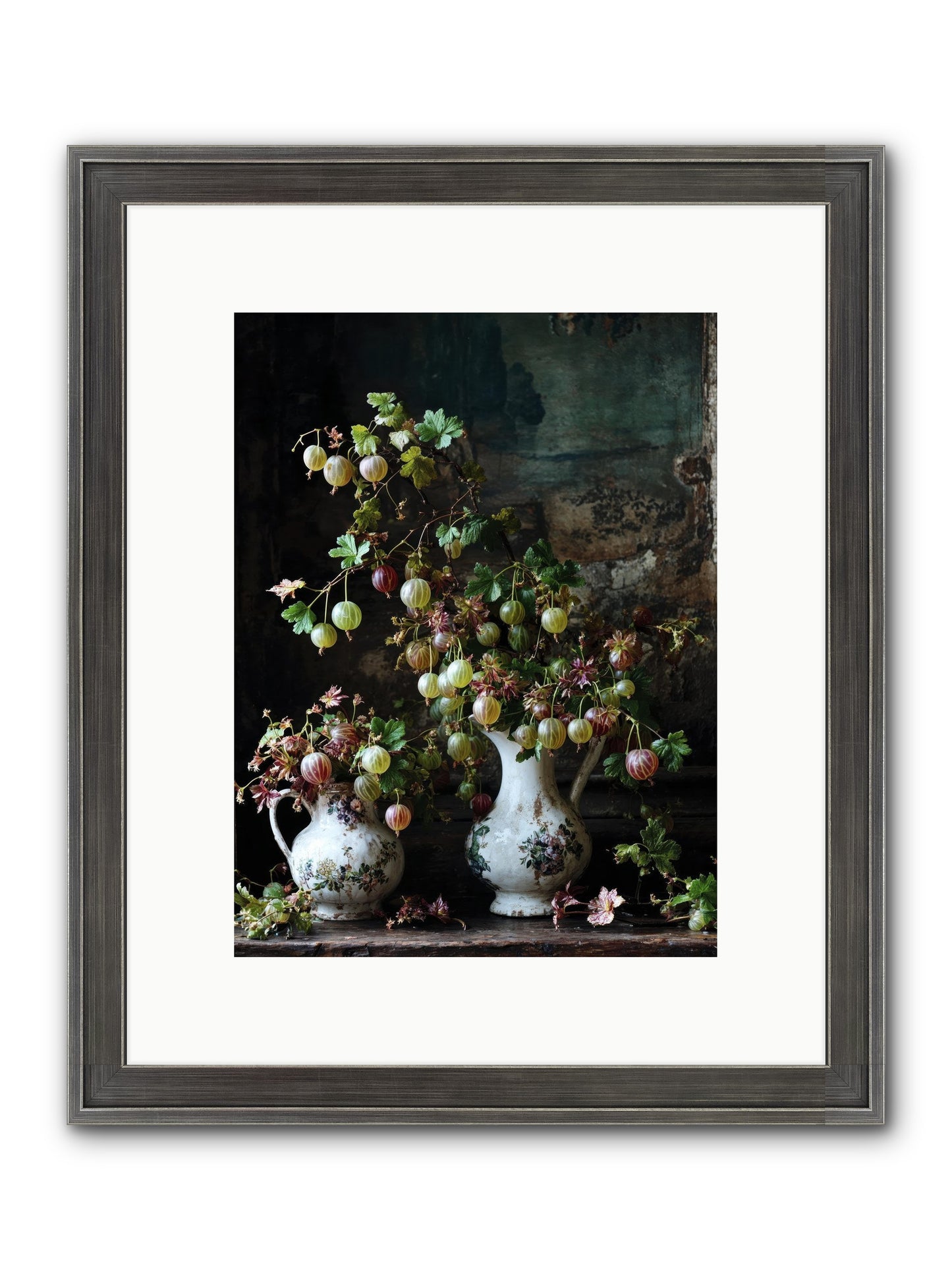 Between The Stars Framed Print - Slimwoods Black/Silver 9x12