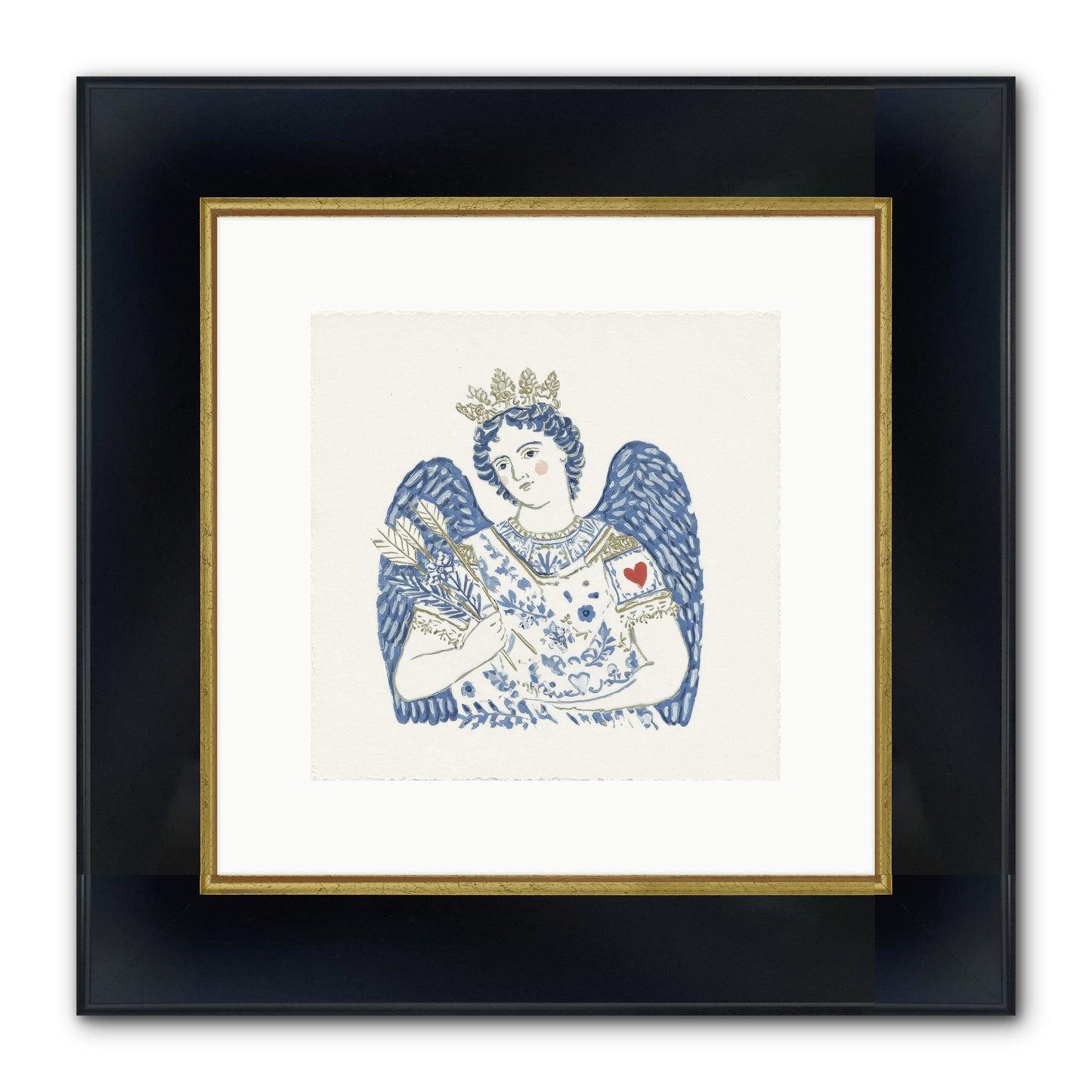 Between Today And Always Framed Print - Wide Black w/Gold 10x10