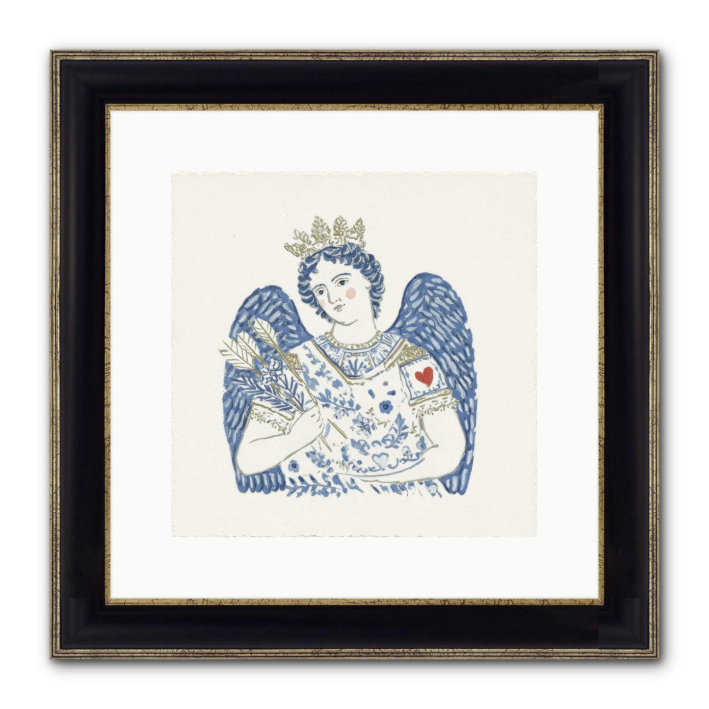 Between Today And Always Framed Print - Black & Gold 12x12