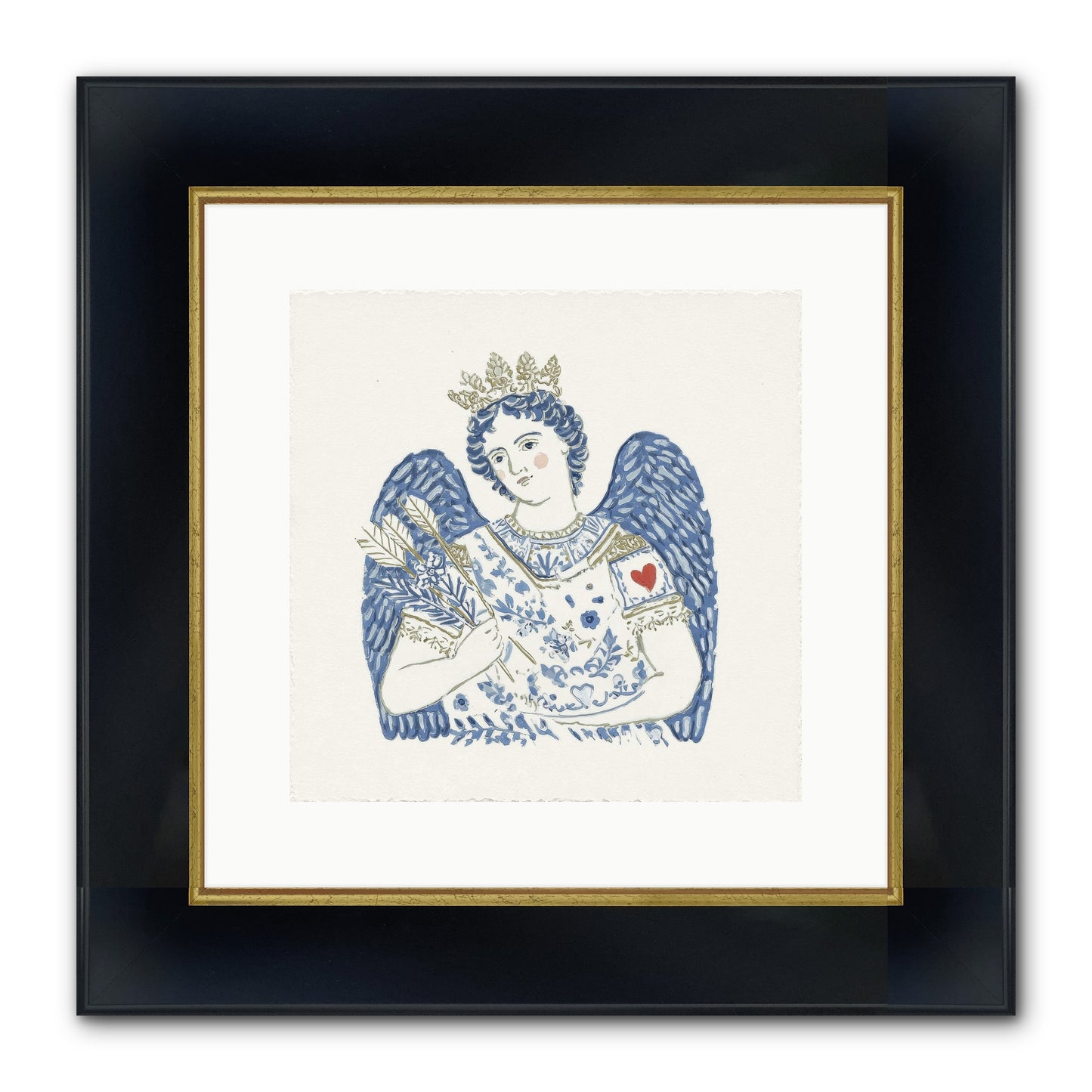 Between Today And Always Framed Print - Wide Black w/Gold 12x12