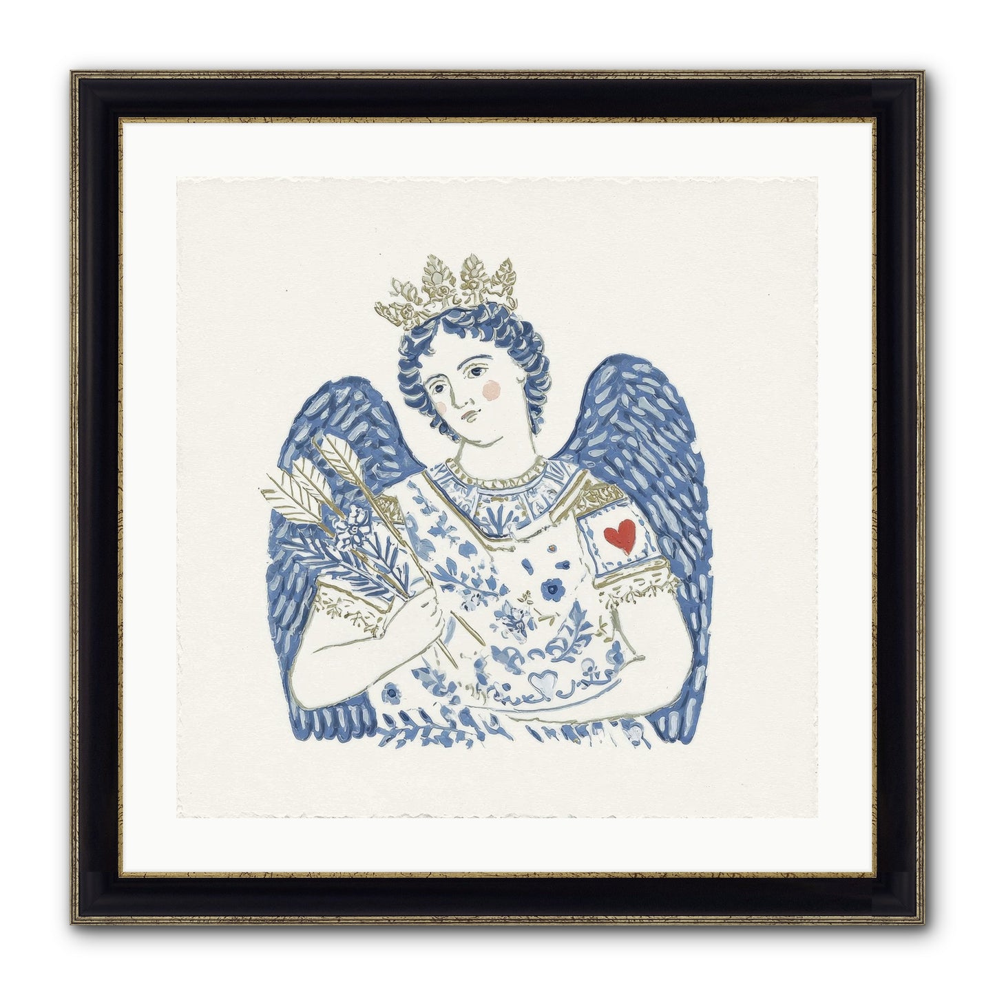 Between Today And Always Framed Print - Black & Gold 24x24