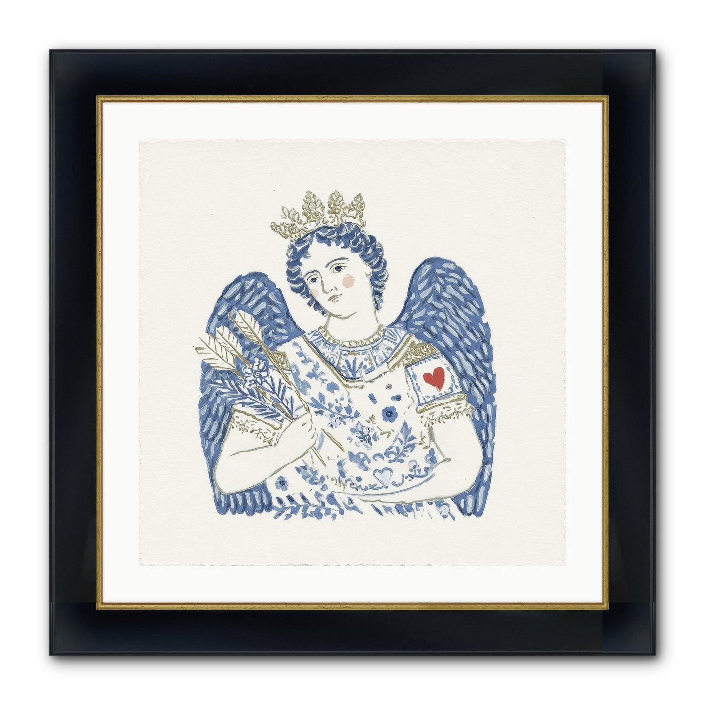 Between Today And Always Framed Print - Wide Black w/Gold 24x24