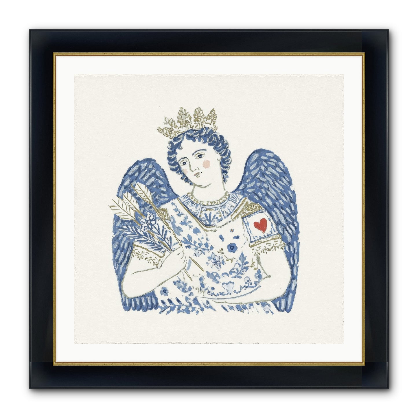 Between Today And Always Framed Print - Wide Black w/Gold 30x30