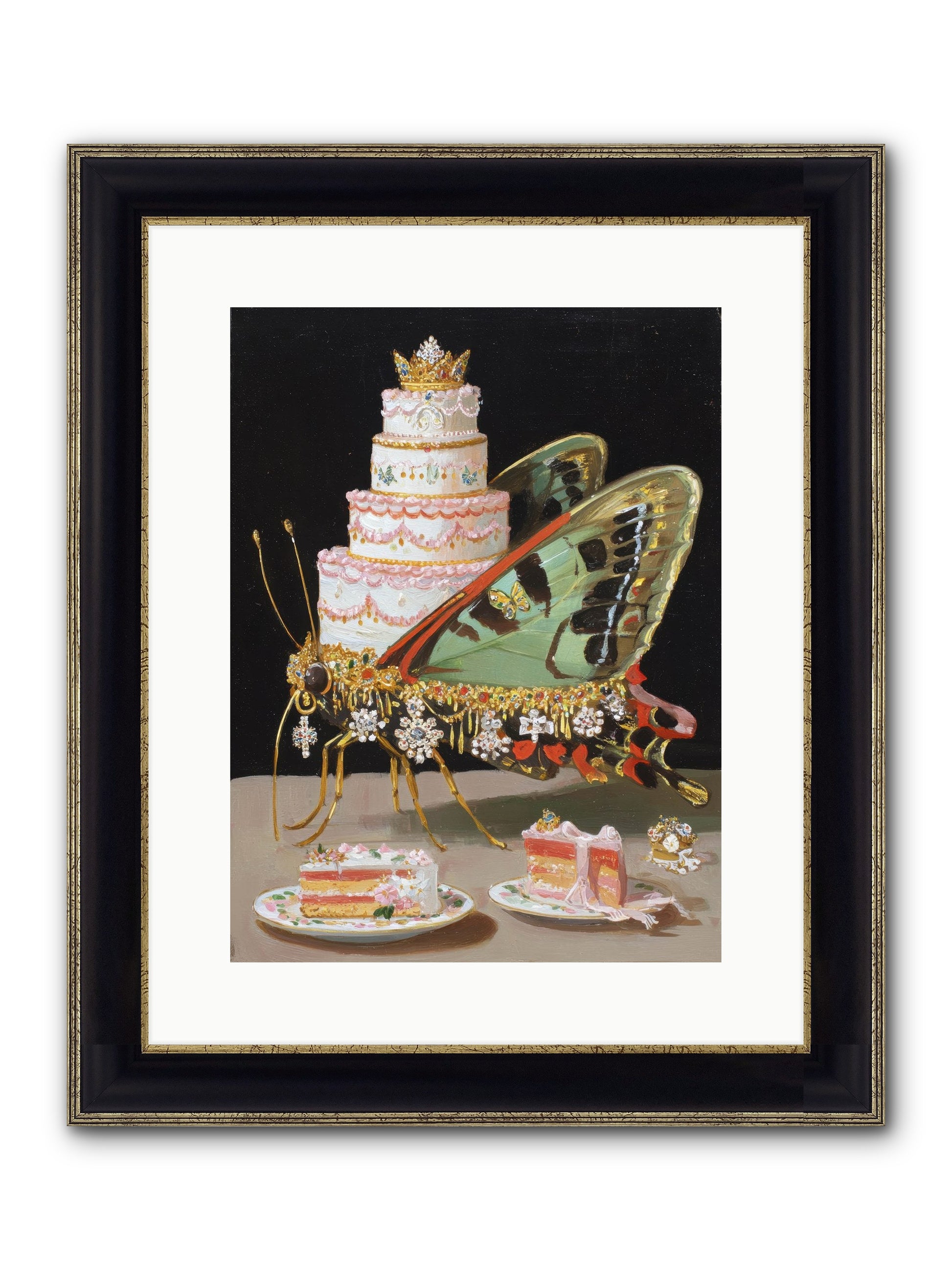 Beyond All Imagining Framed Print - Black & Gold 12x16