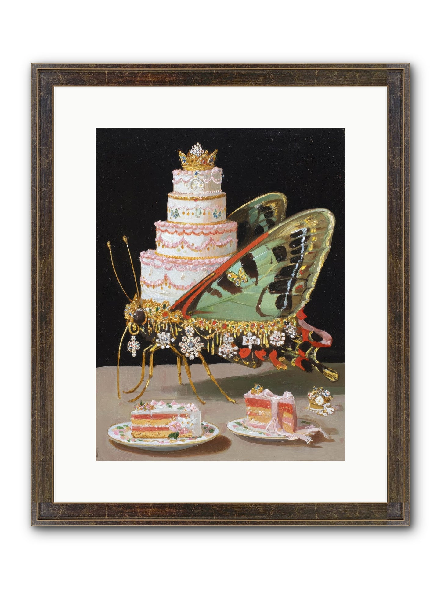 Beyond All Imagining Framed Print - Slimwoods Black/Gold 12x16