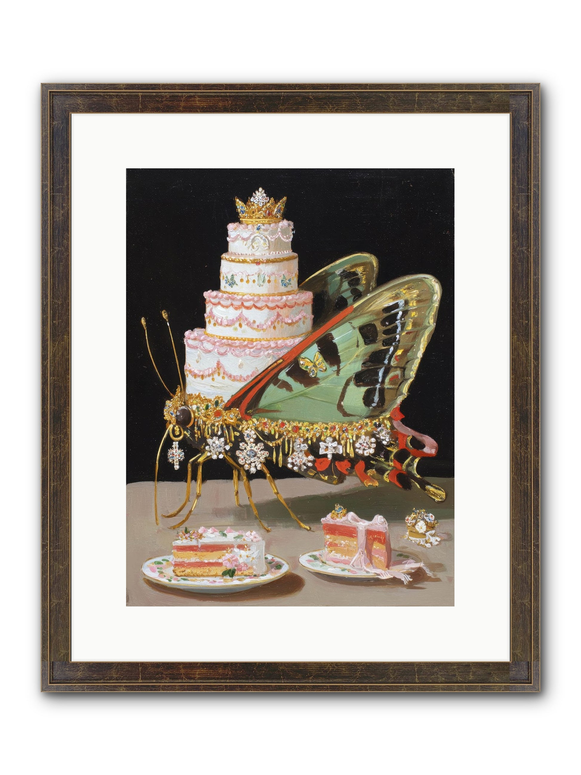 Beyond All Imagining Framed Print - Slimwoods Black/Gold 12x16