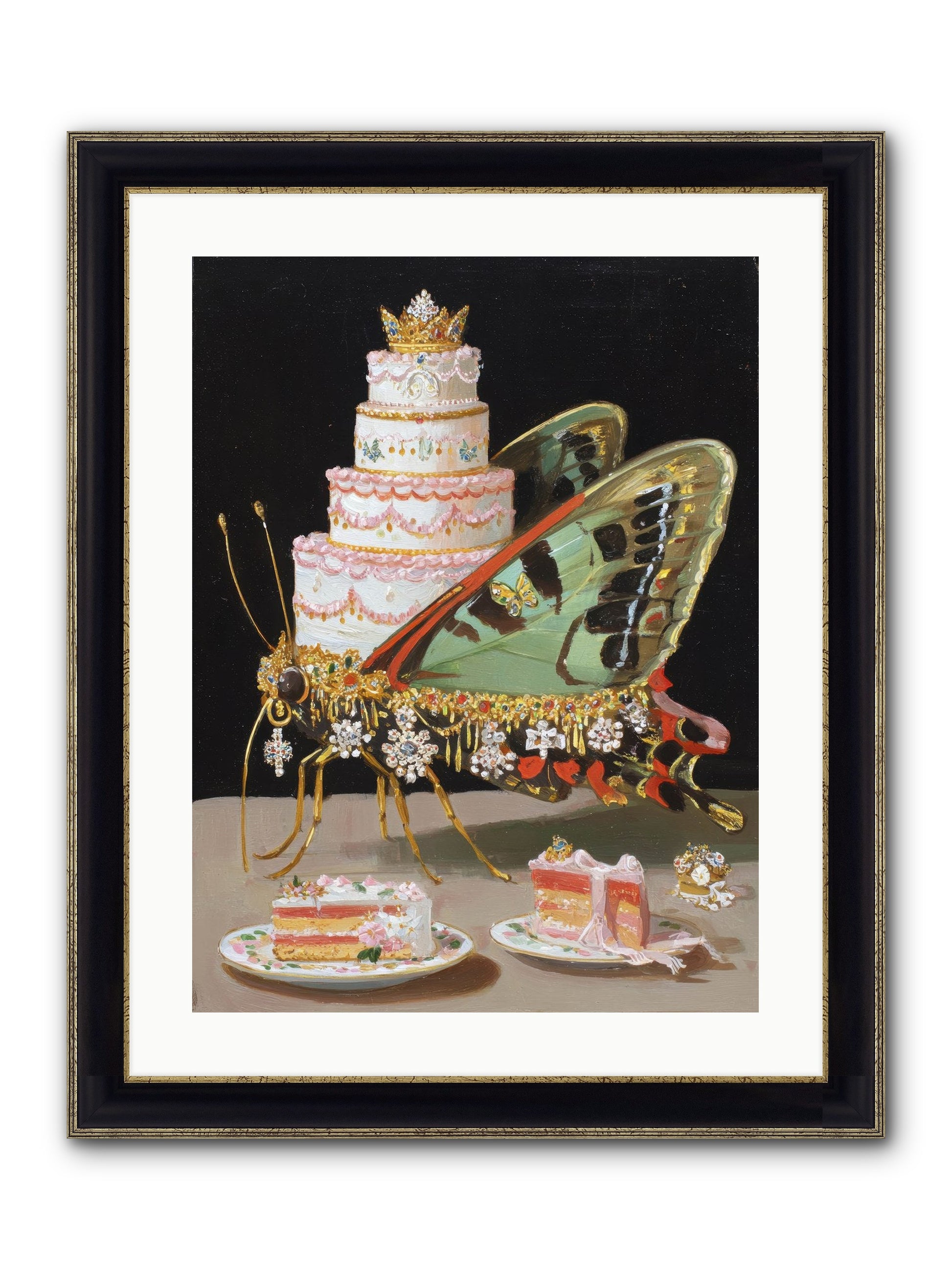 Beyond All Imagining Framed Print - Black & Gold 18x24