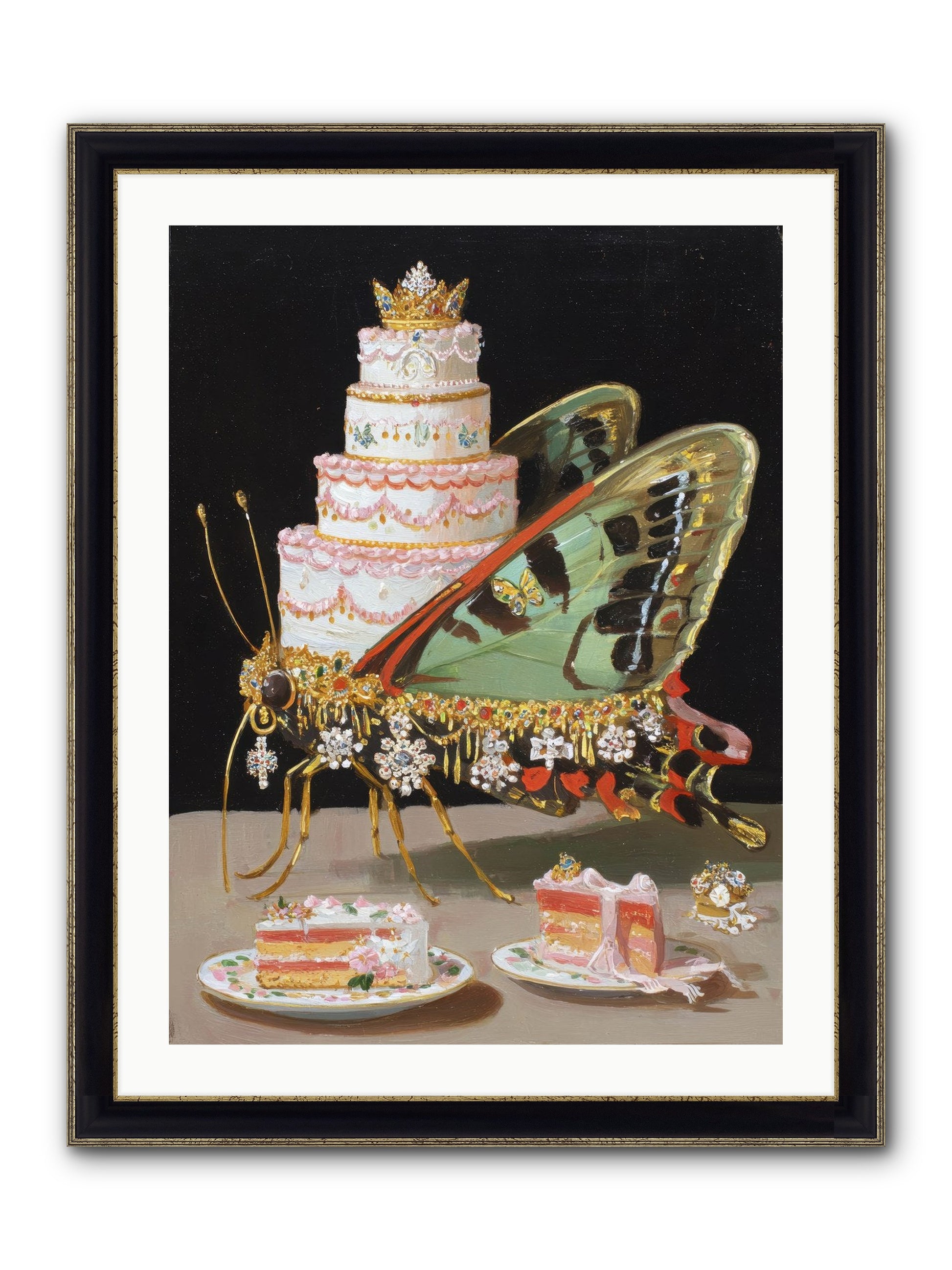 Beyond All Imagining Framed Print - Black & Gold 24x32