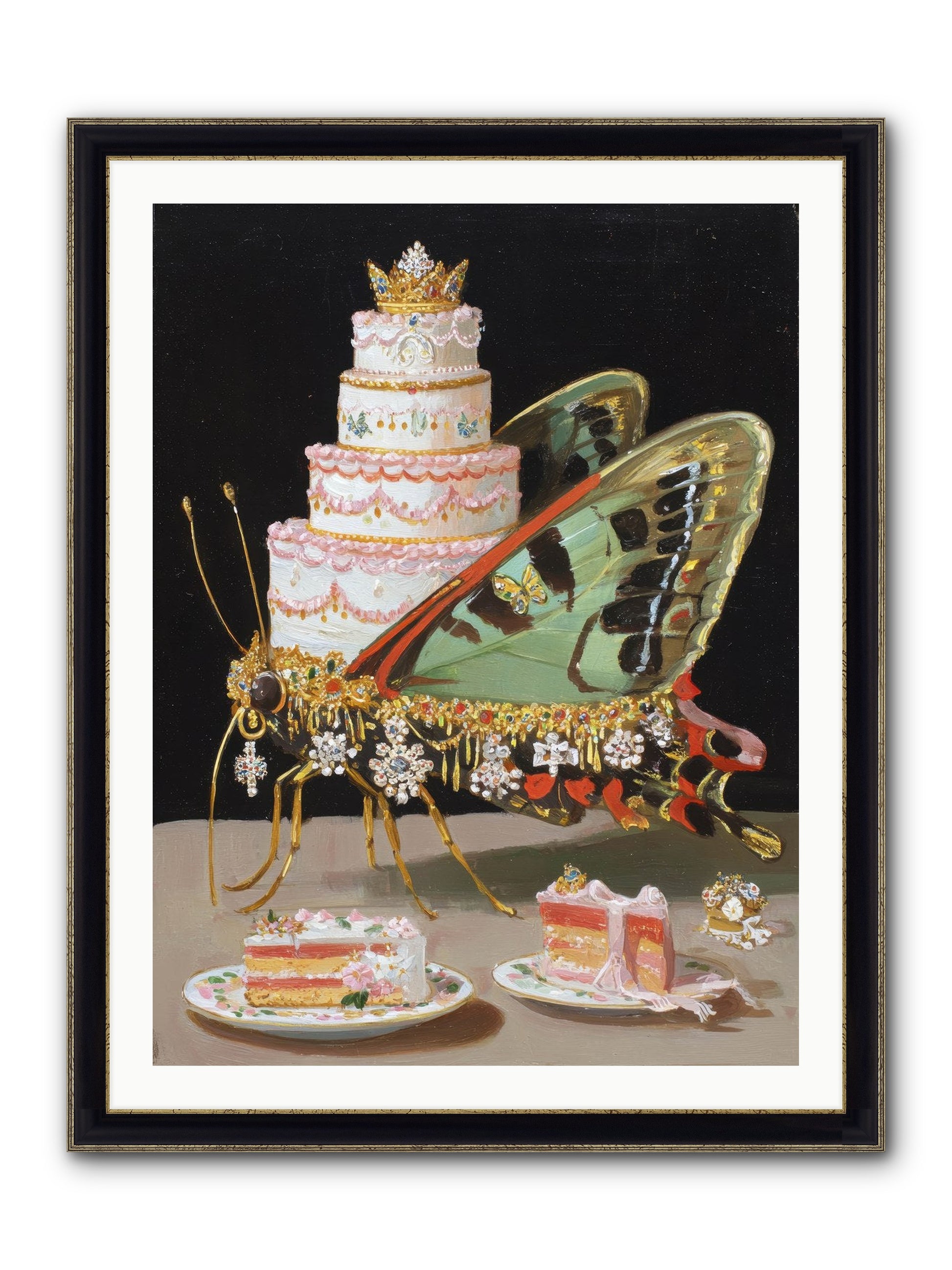 Beyond All Imagining Framed Print - Black & Gold 30x40