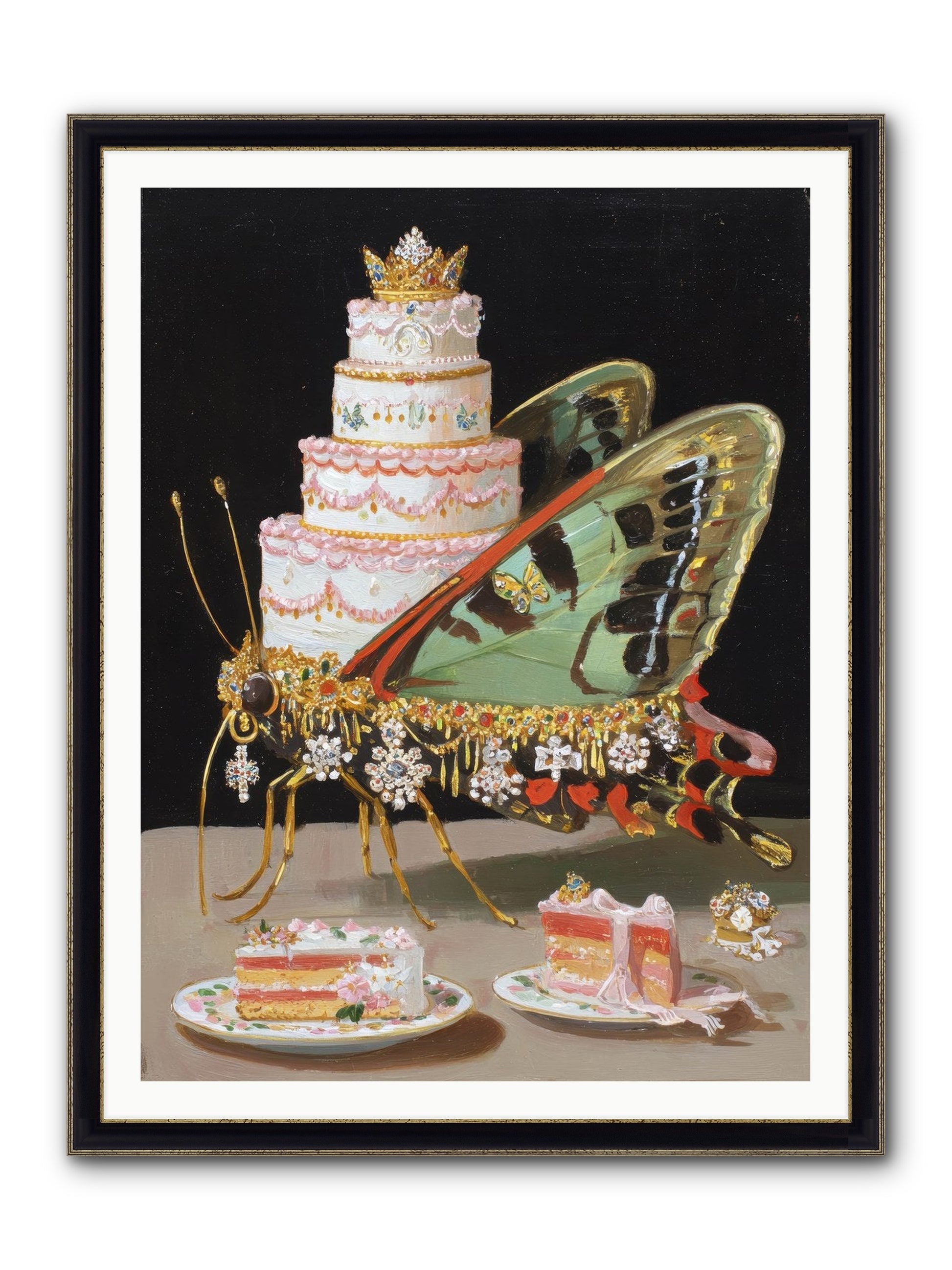 Beyond All Imagining Framed Print - Black & Gold 36x48