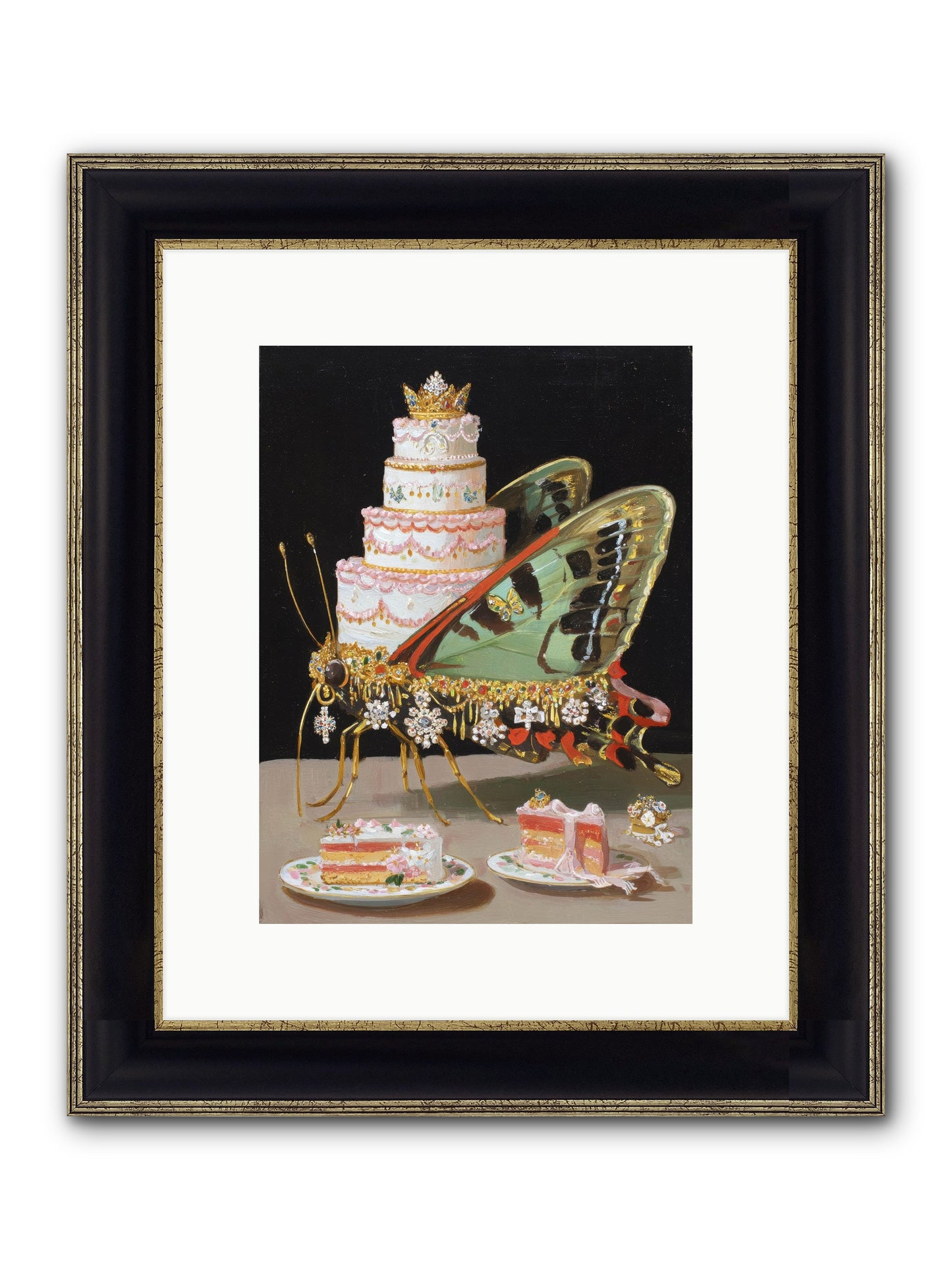 Beyond All Imagining Framed Print - Black & Gold 9x12