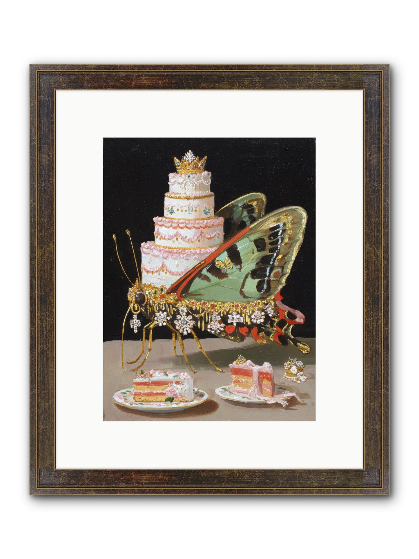 Beyond All Imagining Framed Print - Slimwoods Black/Gold 9x12