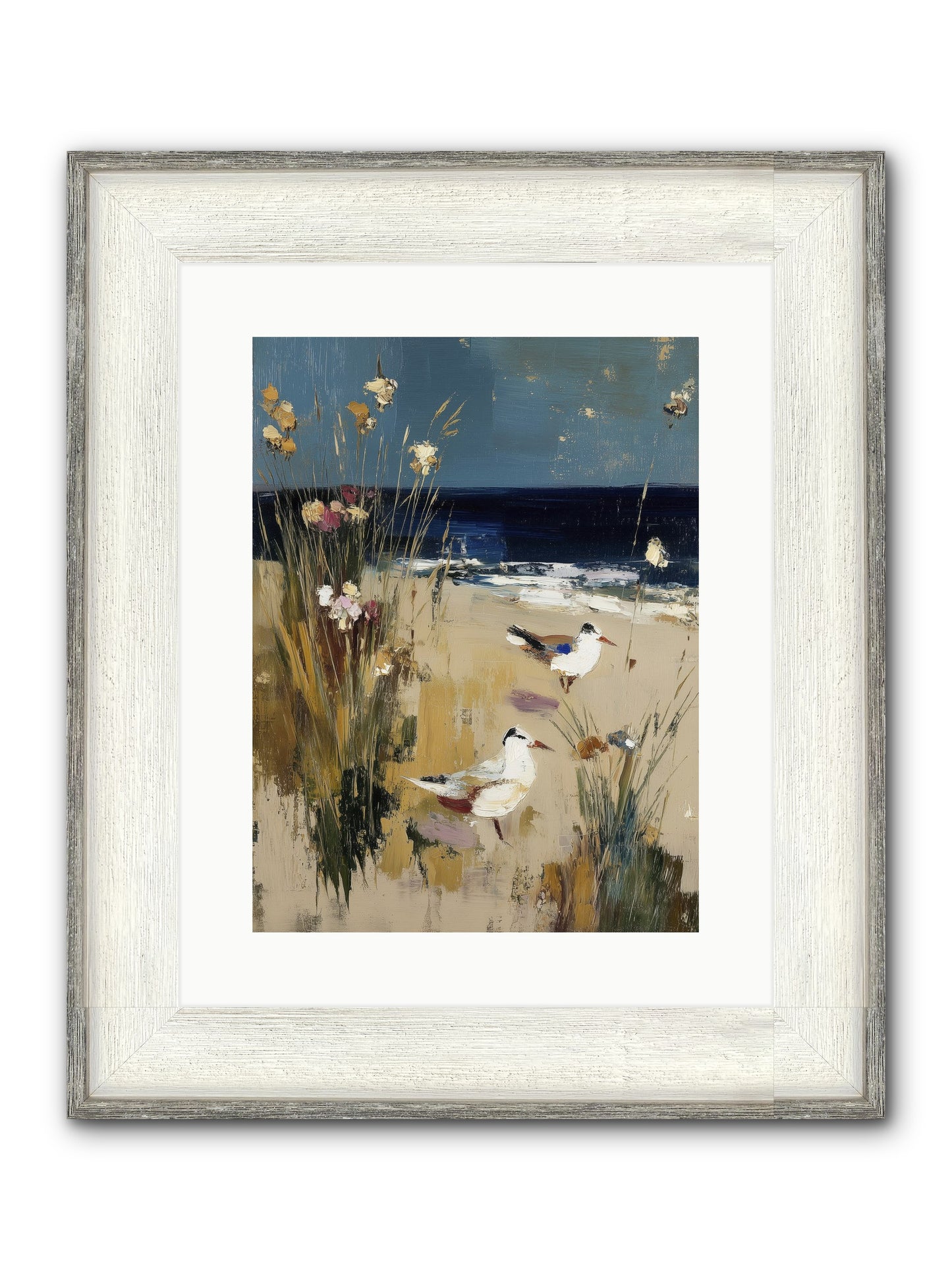 Beyond The Bend Framed Print - Driftwood White 12x16