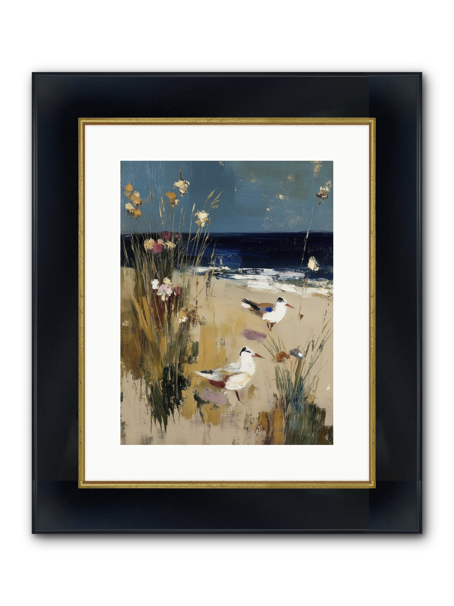 Beyond The Bend Framed Print - Wide Black w/Gold 12x16
