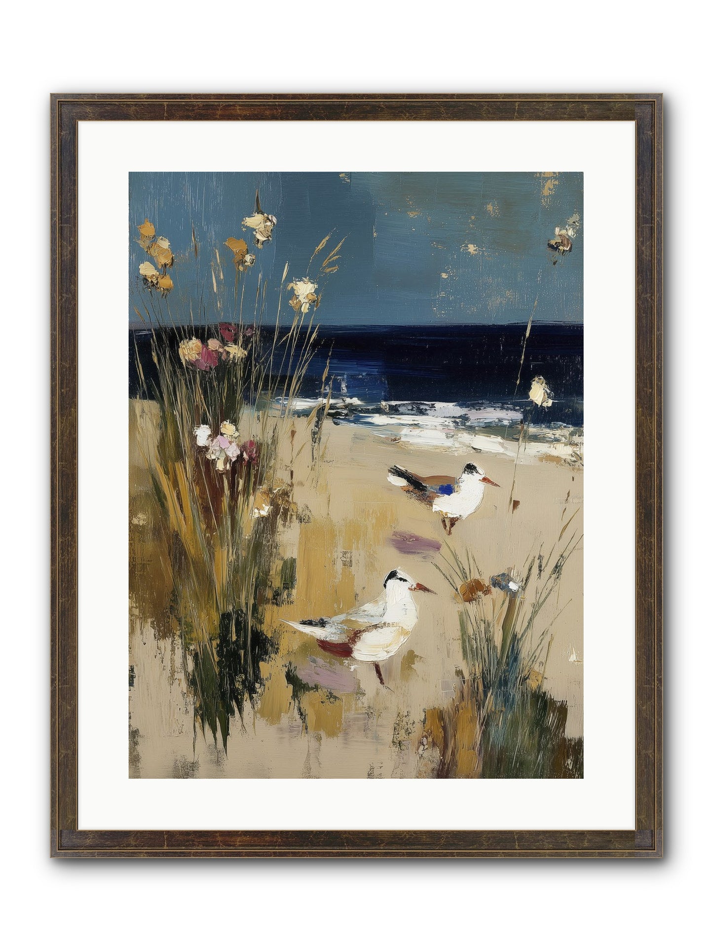 Beyond The Bend Framed Print - Slimwoods Black/Gold 18x24