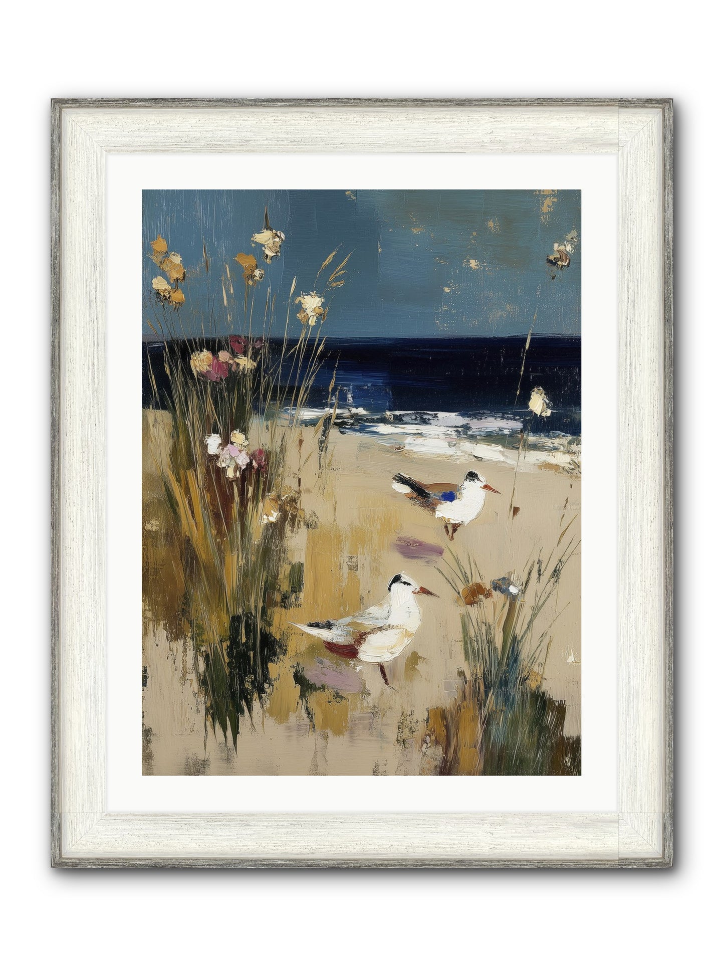 Beyond The Bend Framed Print - Driftwood White 24x32