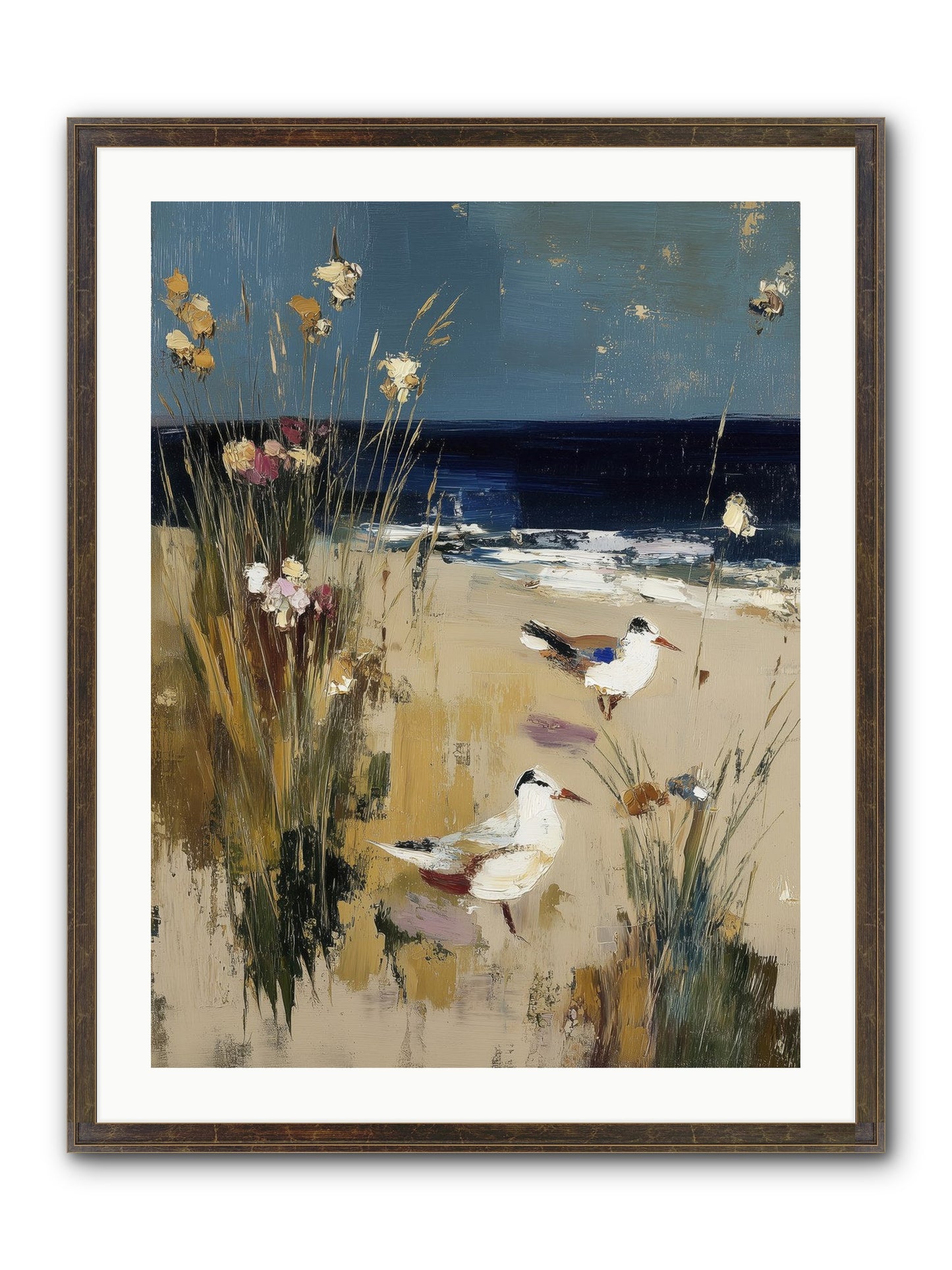 Beyond The Bend Framed Print - Slimwoods Black/Gold 24x32