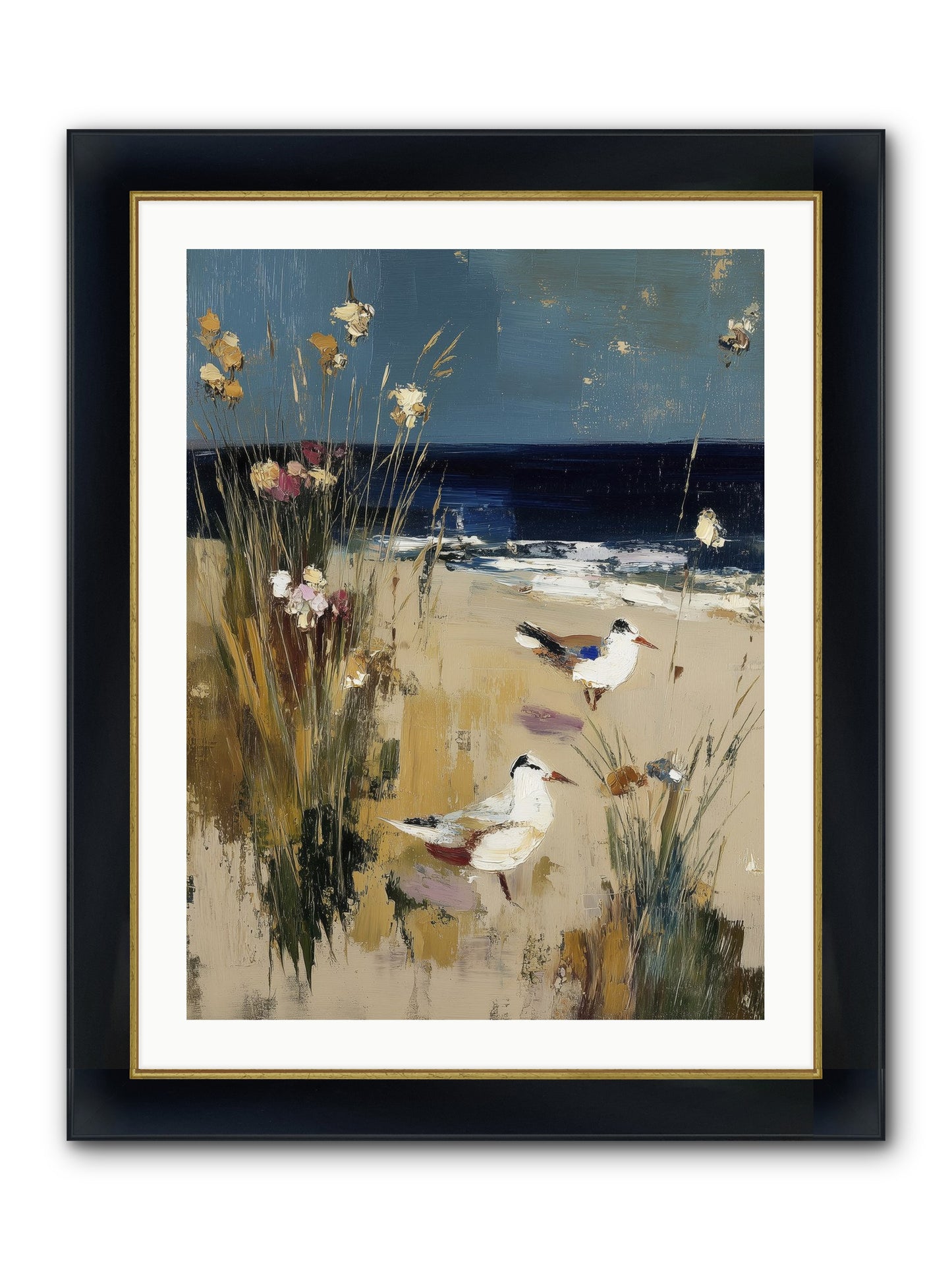 Beyond The Bend Framed Print - Wide Black w/Gold 24x32