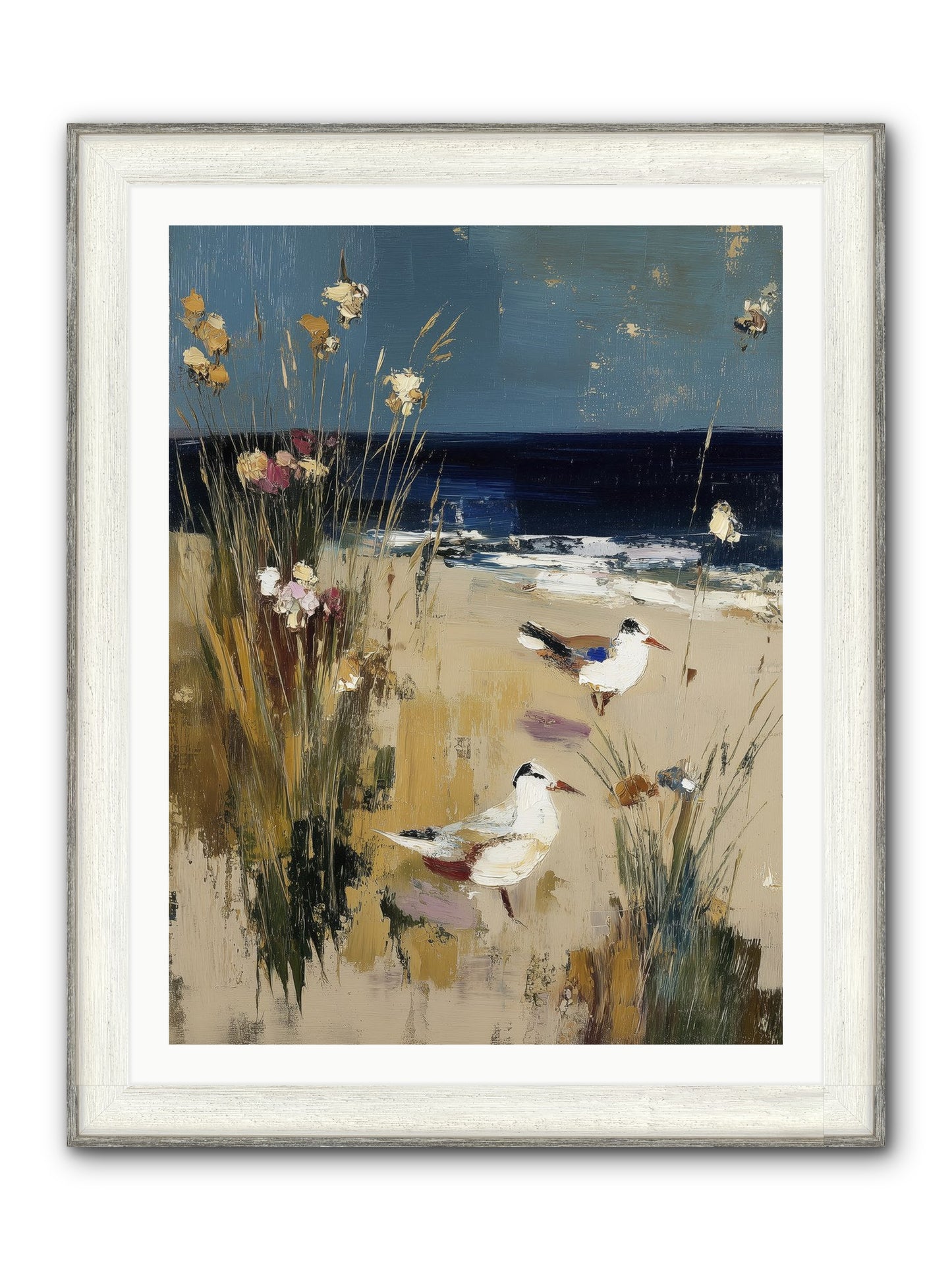Beyond The Bend Framed Print - Driftwood White 30x40