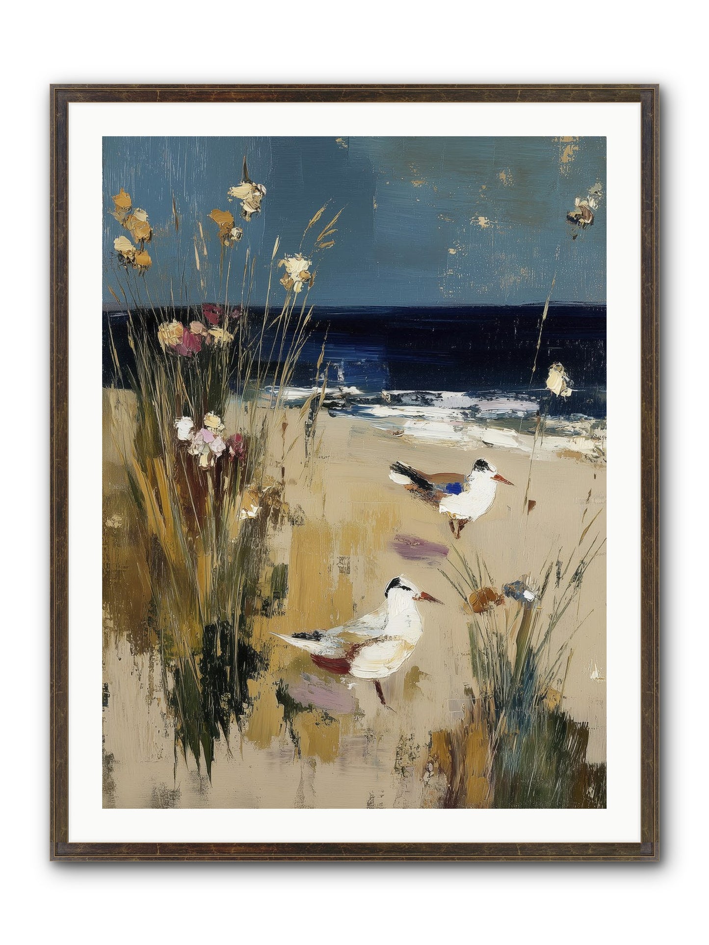 Beyond The Bend Framed Print - Slimwoods Black/Gold 30x40