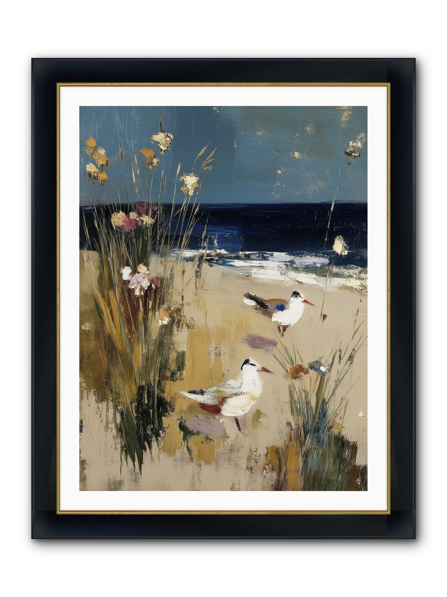 Beyond The Bend Framed Print - Wide Black w/Gold 30x40