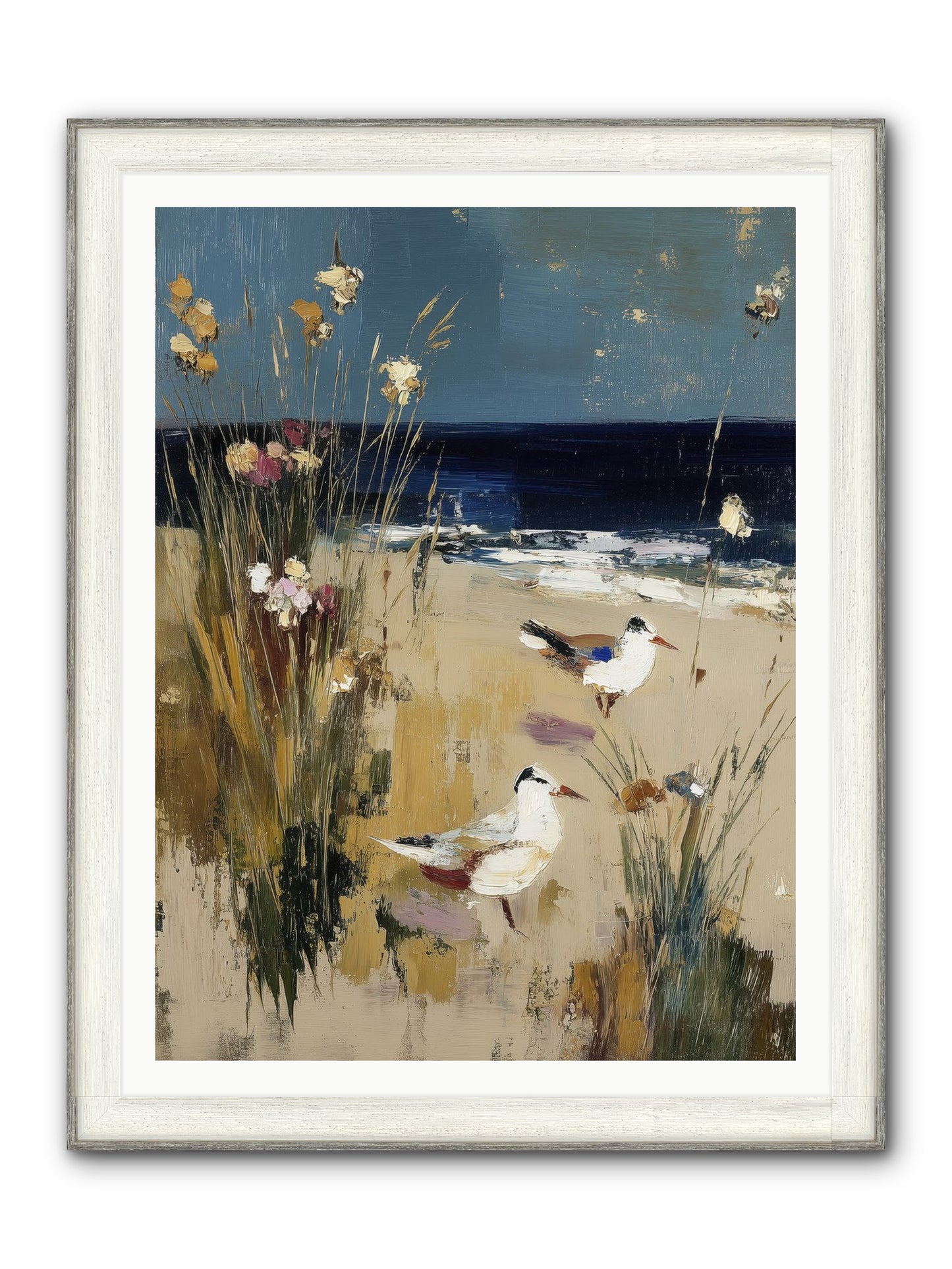 Beyond The Bend Framed Print - Driftwood White 36x48