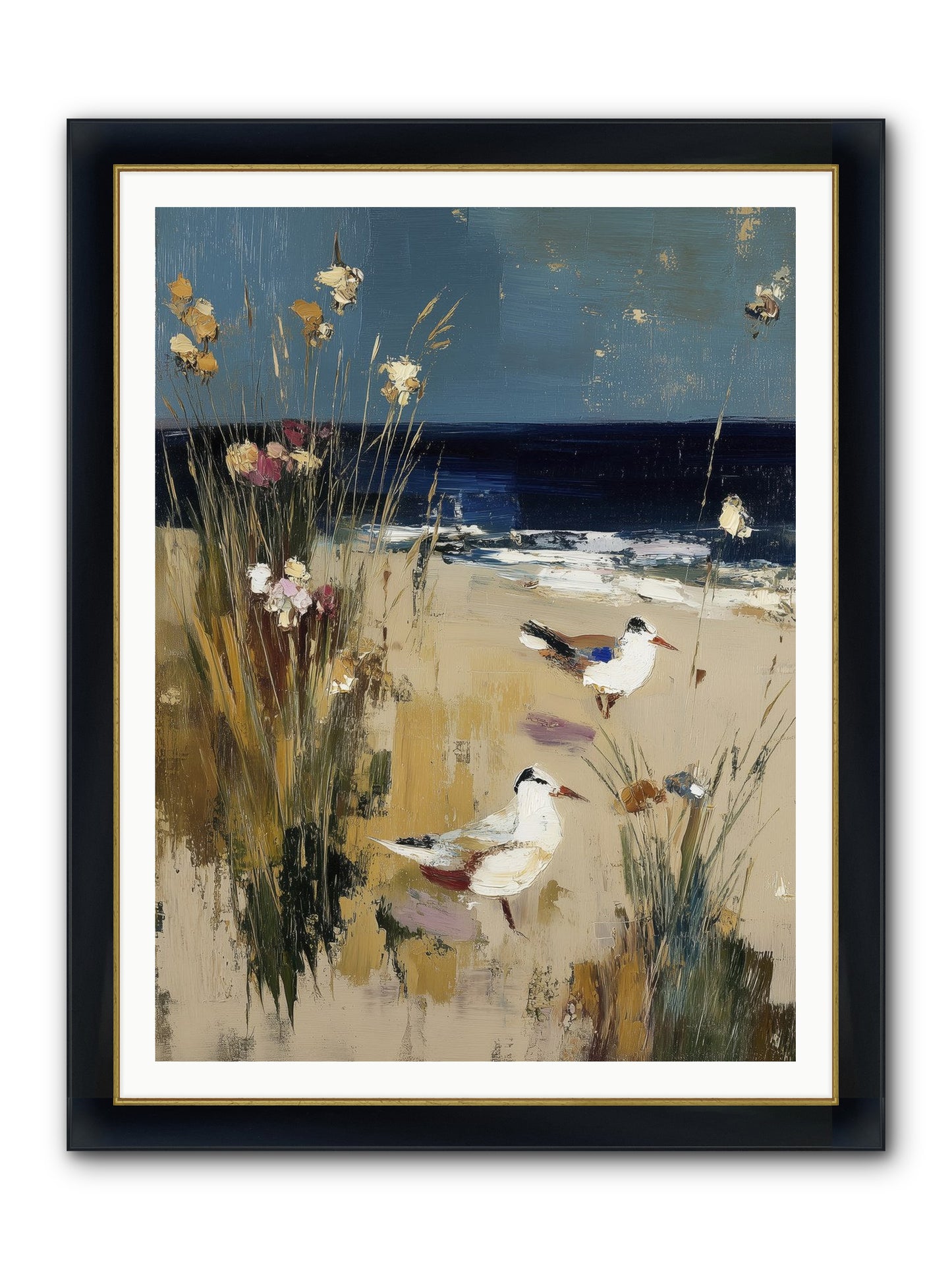 Beyond The Bend Framed Print - Wide Black w/Gold 36x48