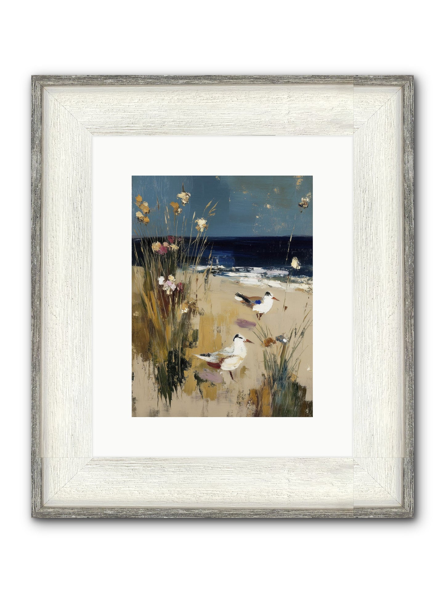 Beyond The Bend Framed Print - Driftwood White 9x12