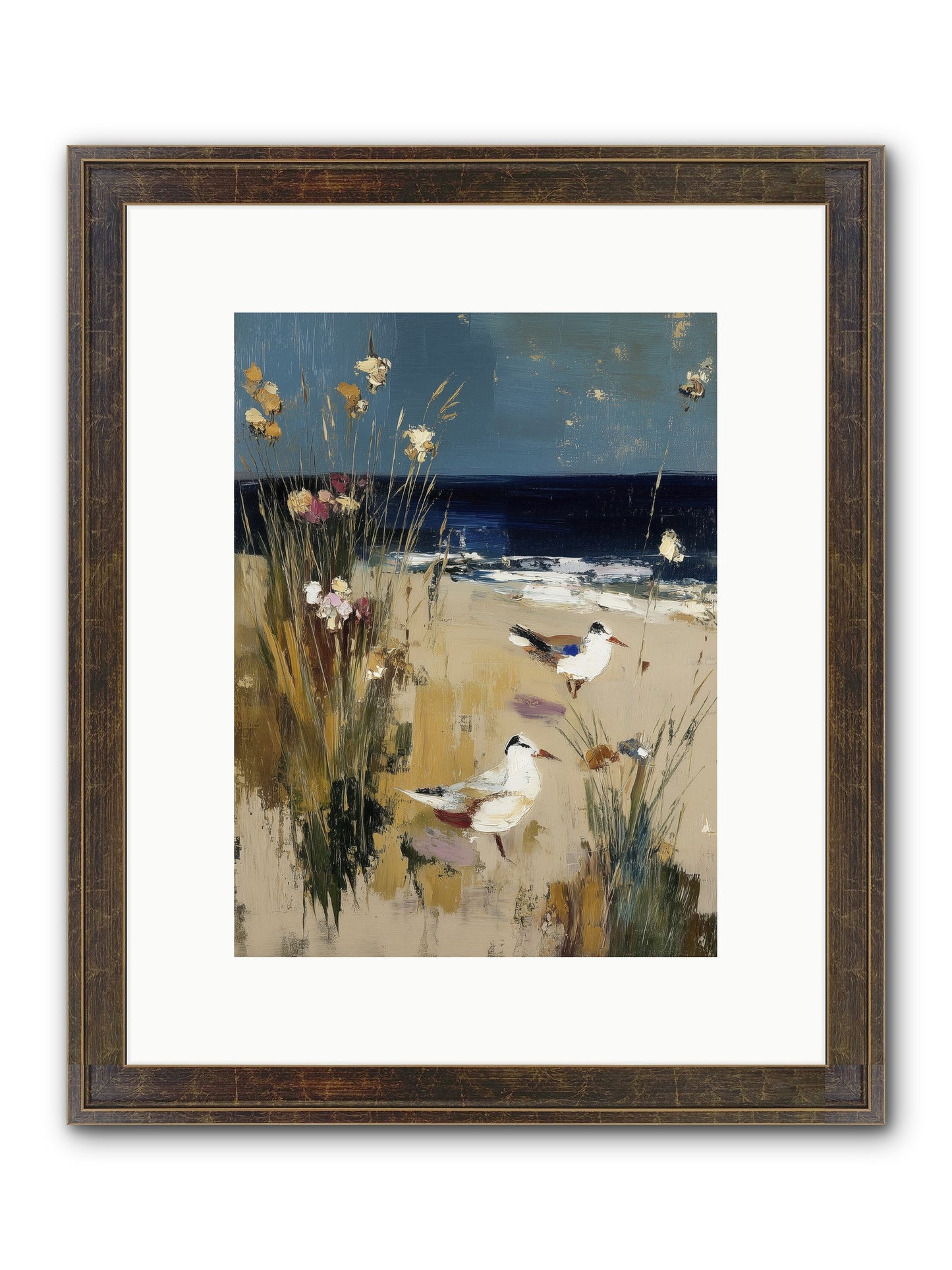 Beyond The Bend Framed Print - Slimwoods Black/Gold 9x12