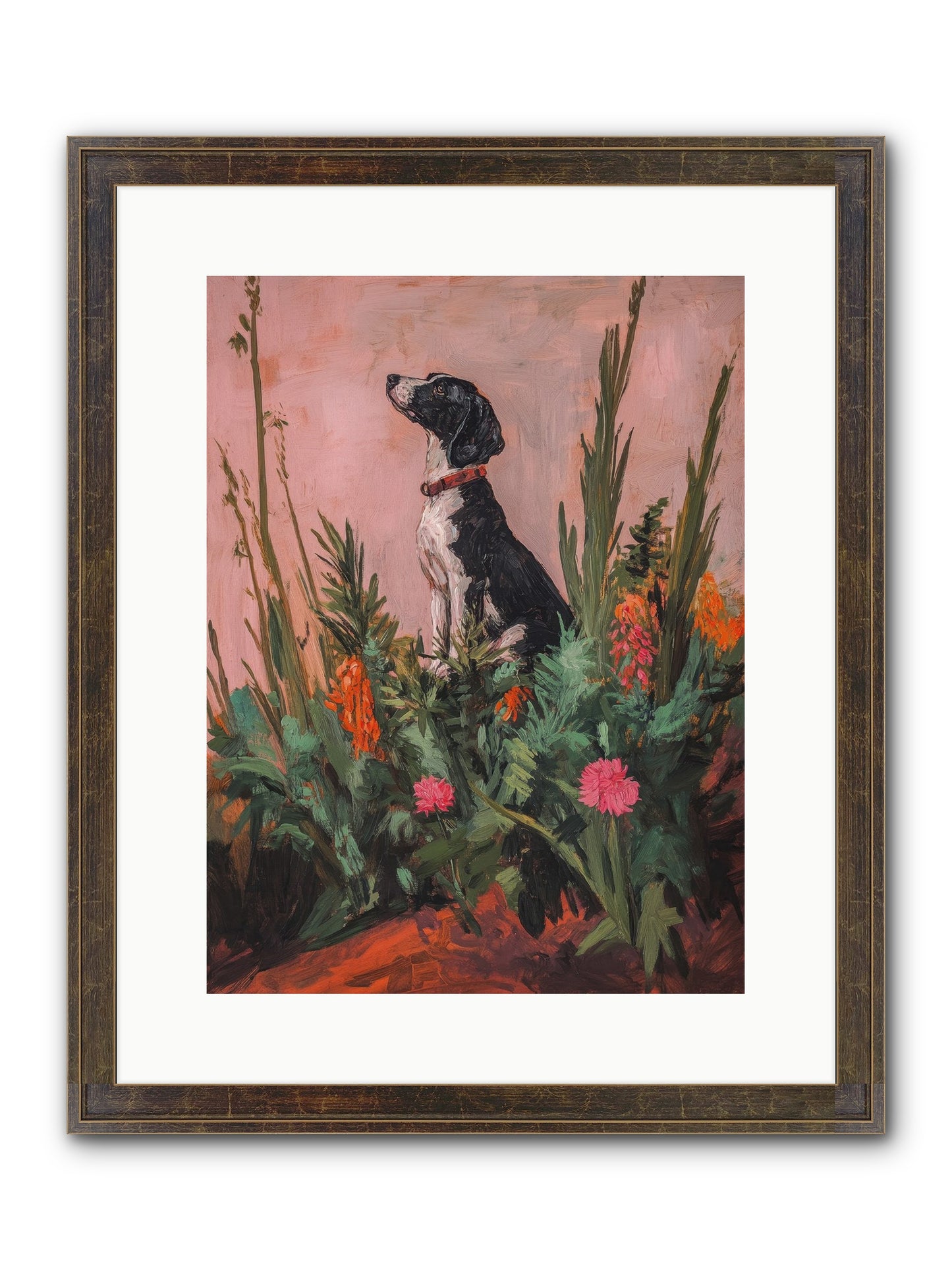 Beyond The Cattail Marsh Framed Print - Slimwoods Black/Gold 12x16