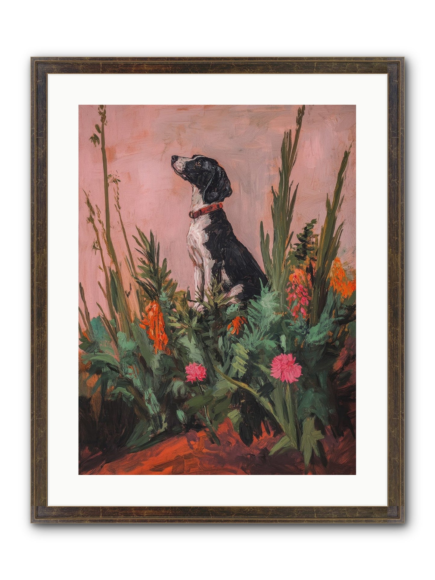Beyond The Cattail Marsh Framed Print - Slimwoods Black/Gold 18x24