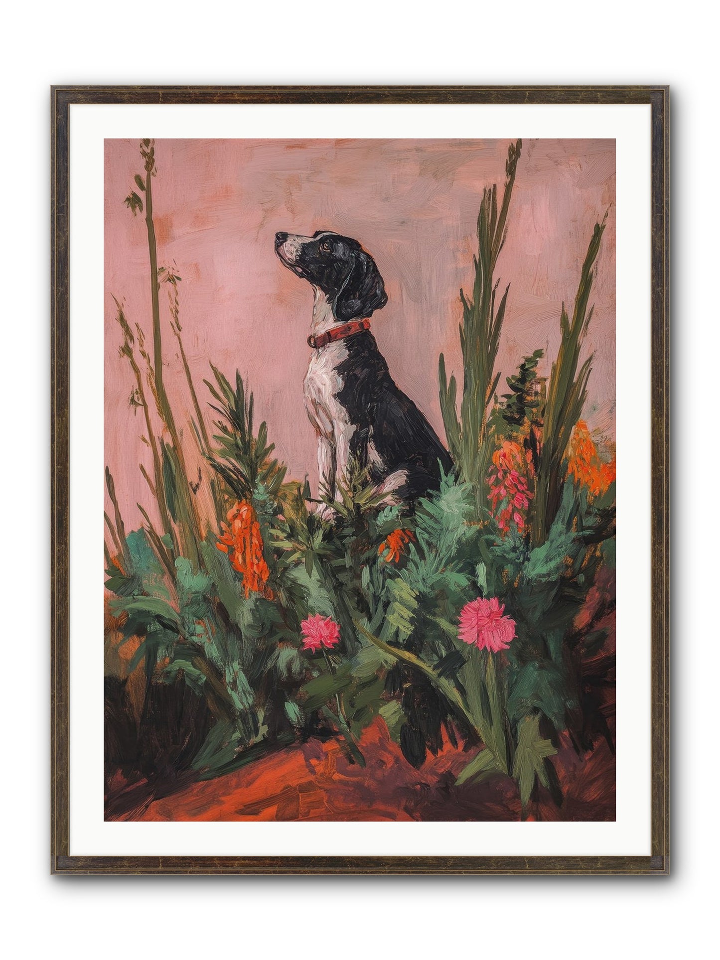 Beyond The Cattail Marsh Framed Print - Slimwoods Black/Gold 30x40