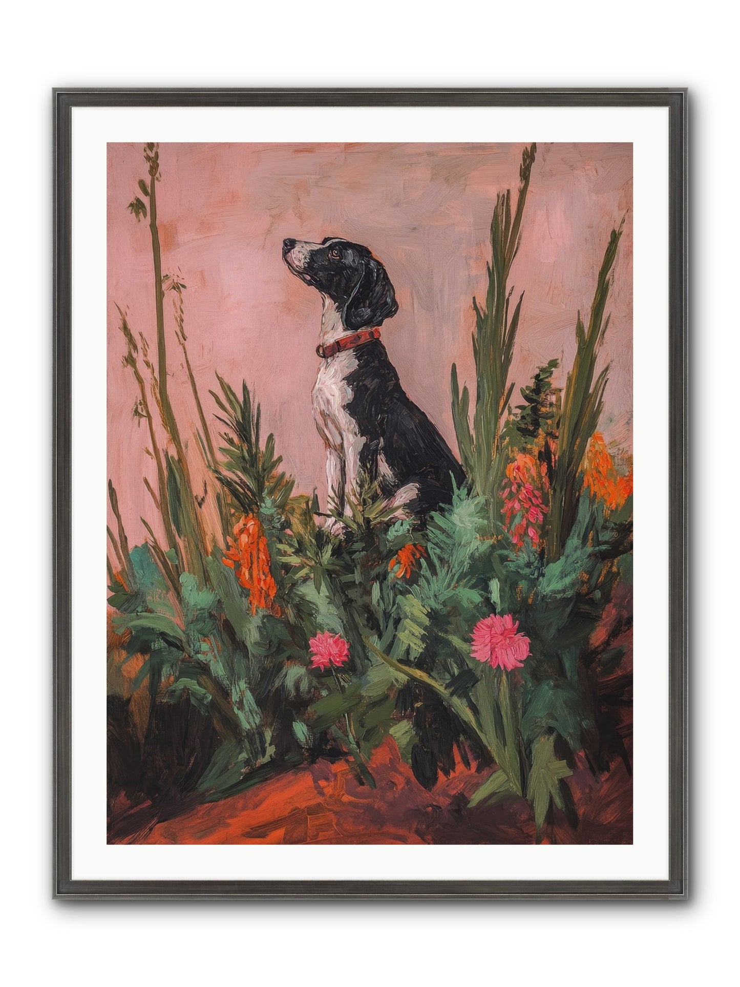 Beyond The Cattail Marsh Framed Print - Slimwoods Black/Silver 30x40