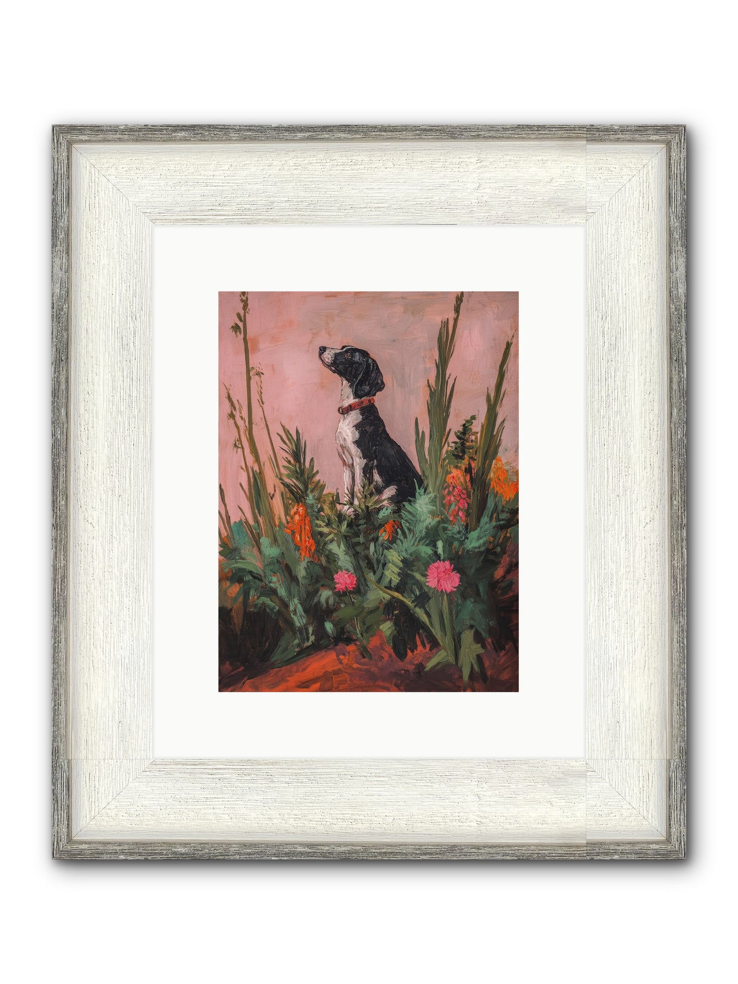 Beyond The Cattail Marsh Framed Print - Driftwood White 9x12
