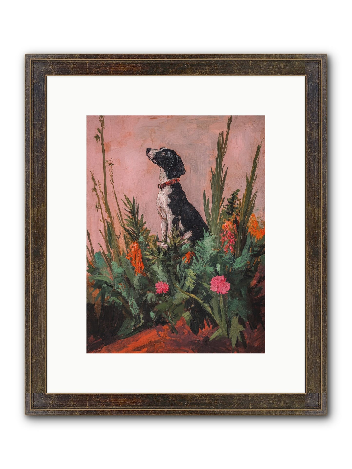 Beyond The Cattail Marsh Framed Print - Slimwoods Black/Gold 9x12
