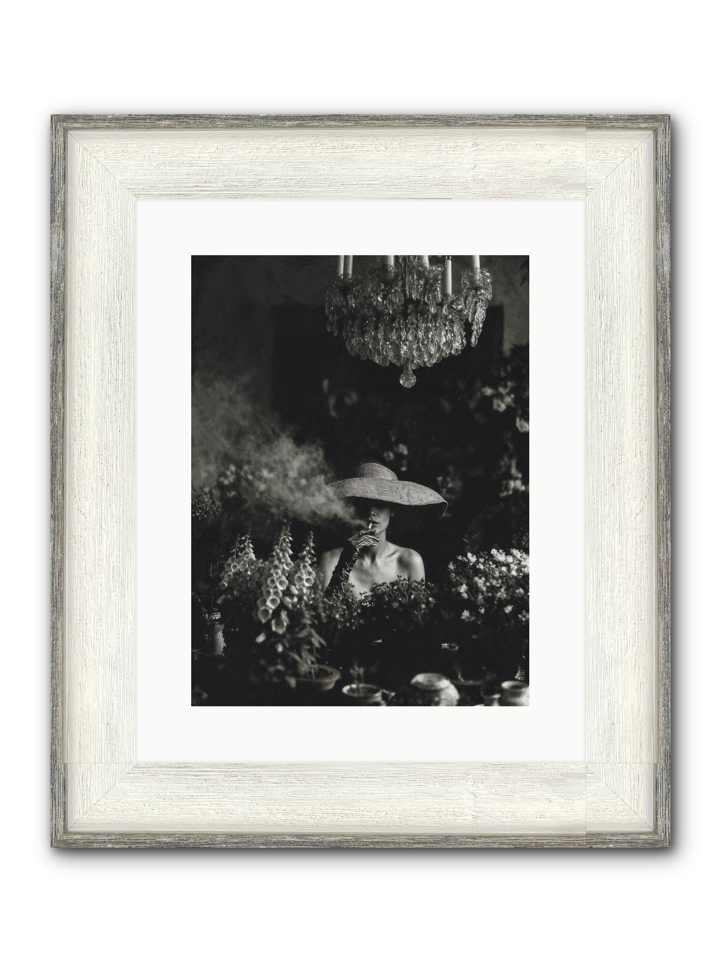 Beyond the Garden Wall Framed Print - Driftwood White 12x16