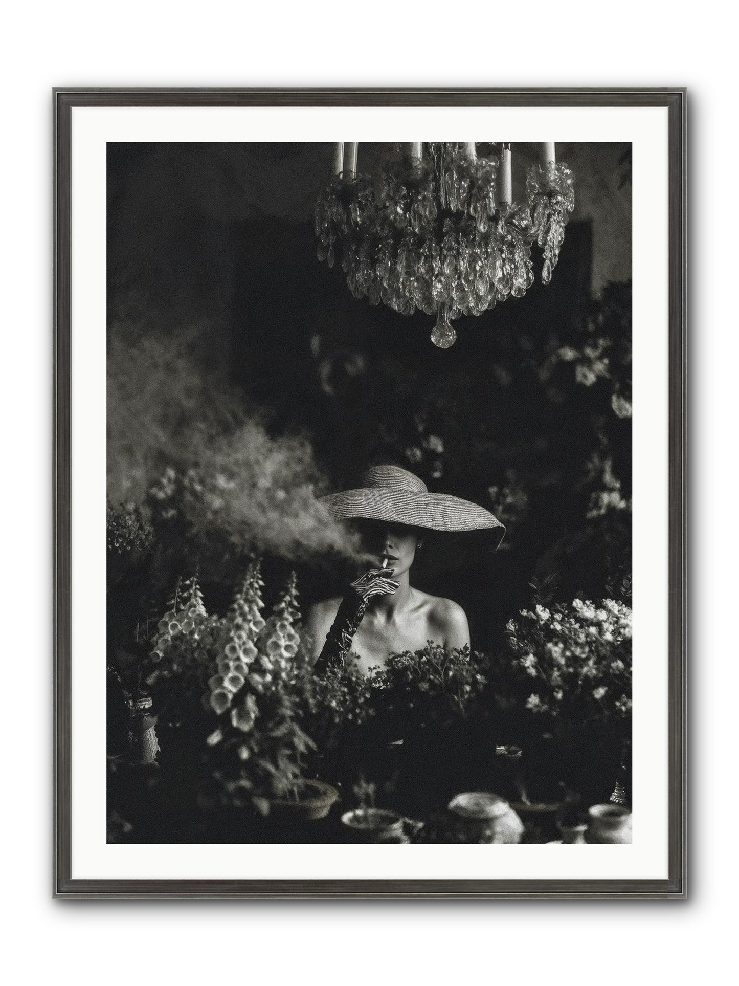 Beyond the Garden Wall Framed Print - Slimwoods Black/Silver 30x40
