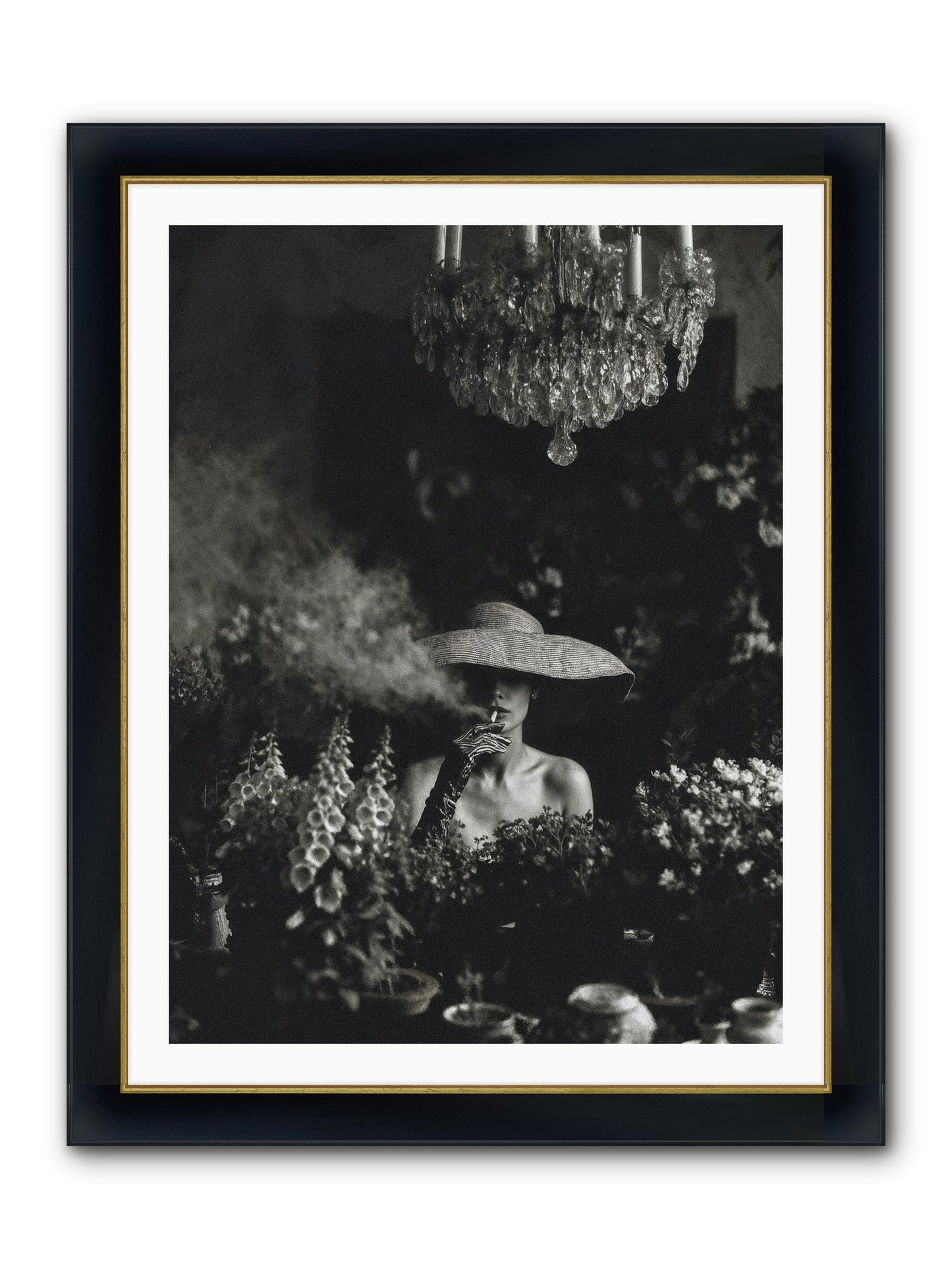 Beyond the Garden Wall Framed Print - Wide Black w/Gold 30x40