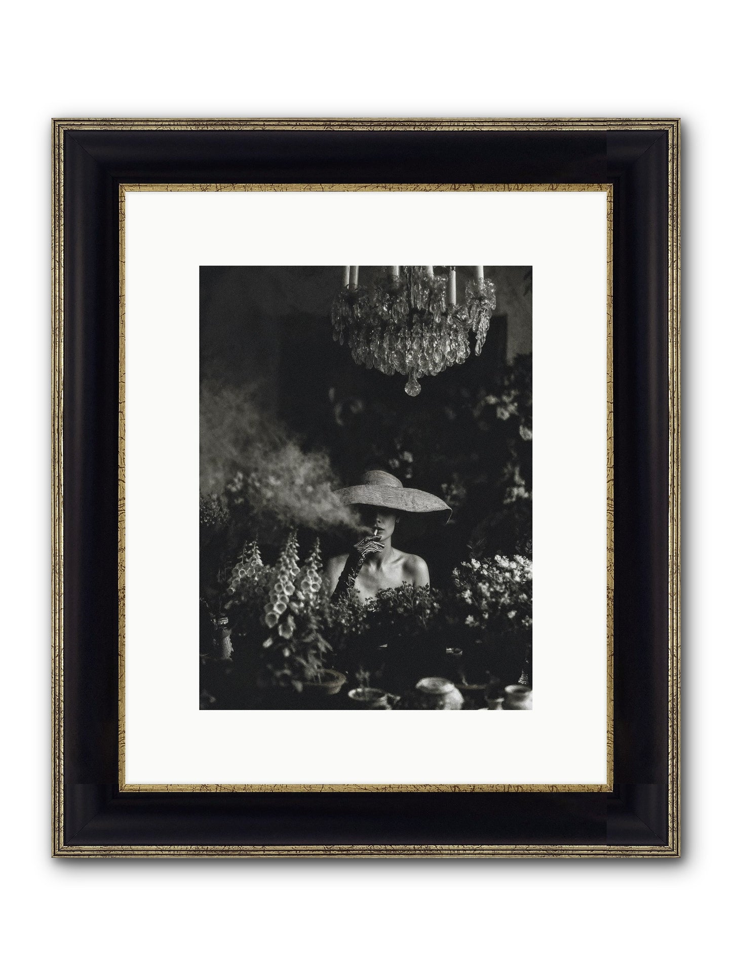 Beyond the Garden Wall Framed Print - Black & Gold 9x12