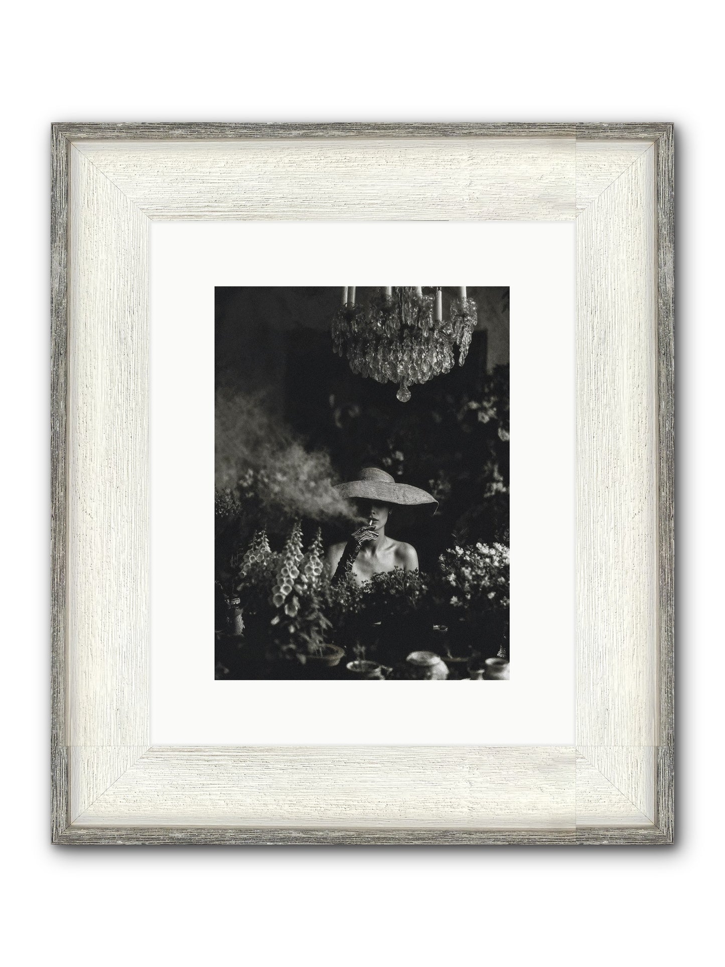 Beyond the Garden Wall Framed Print - Driftwood White 9x12