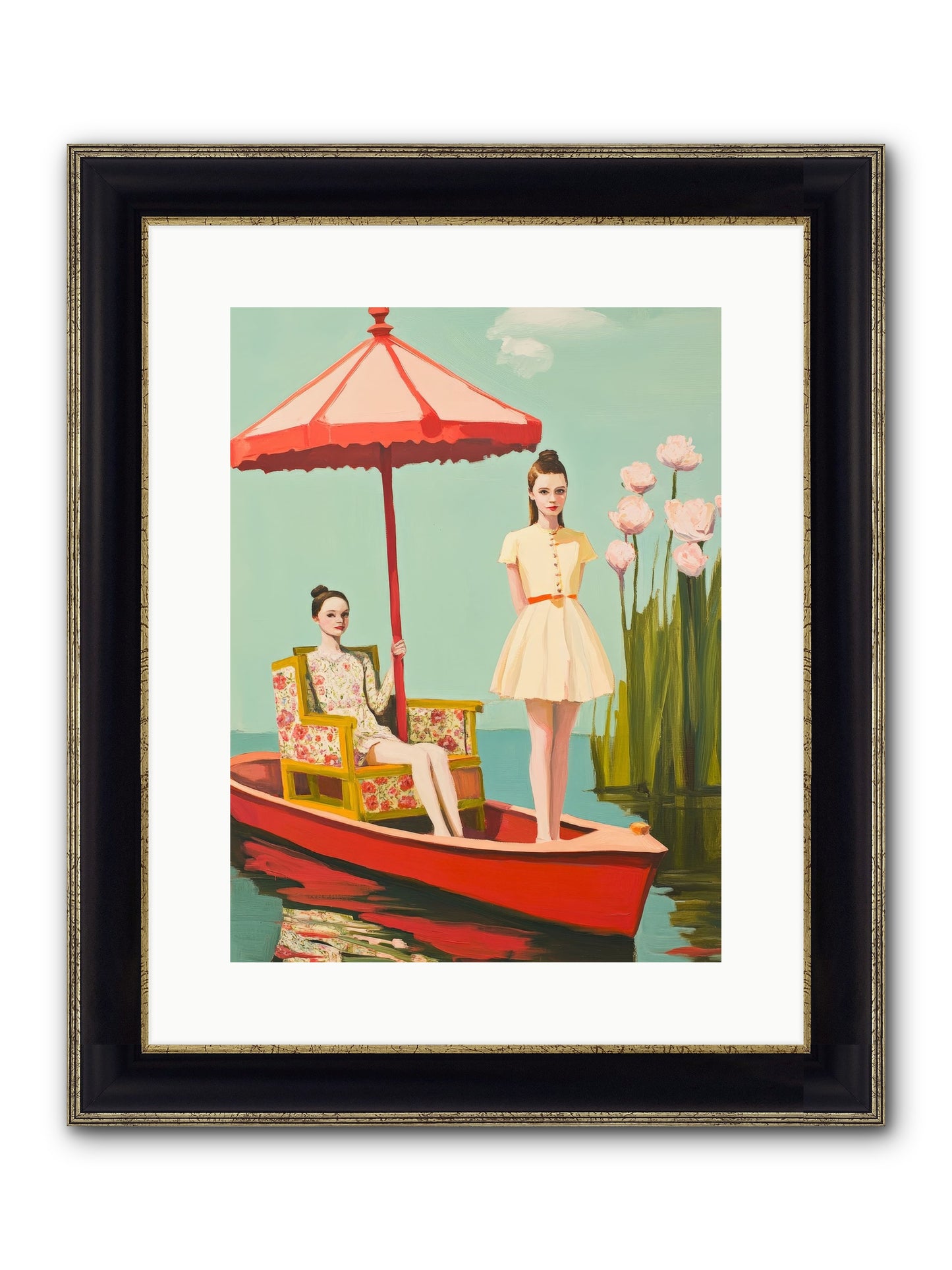 Beyond Tomorrow Framed Print - Black & Gold 12x16