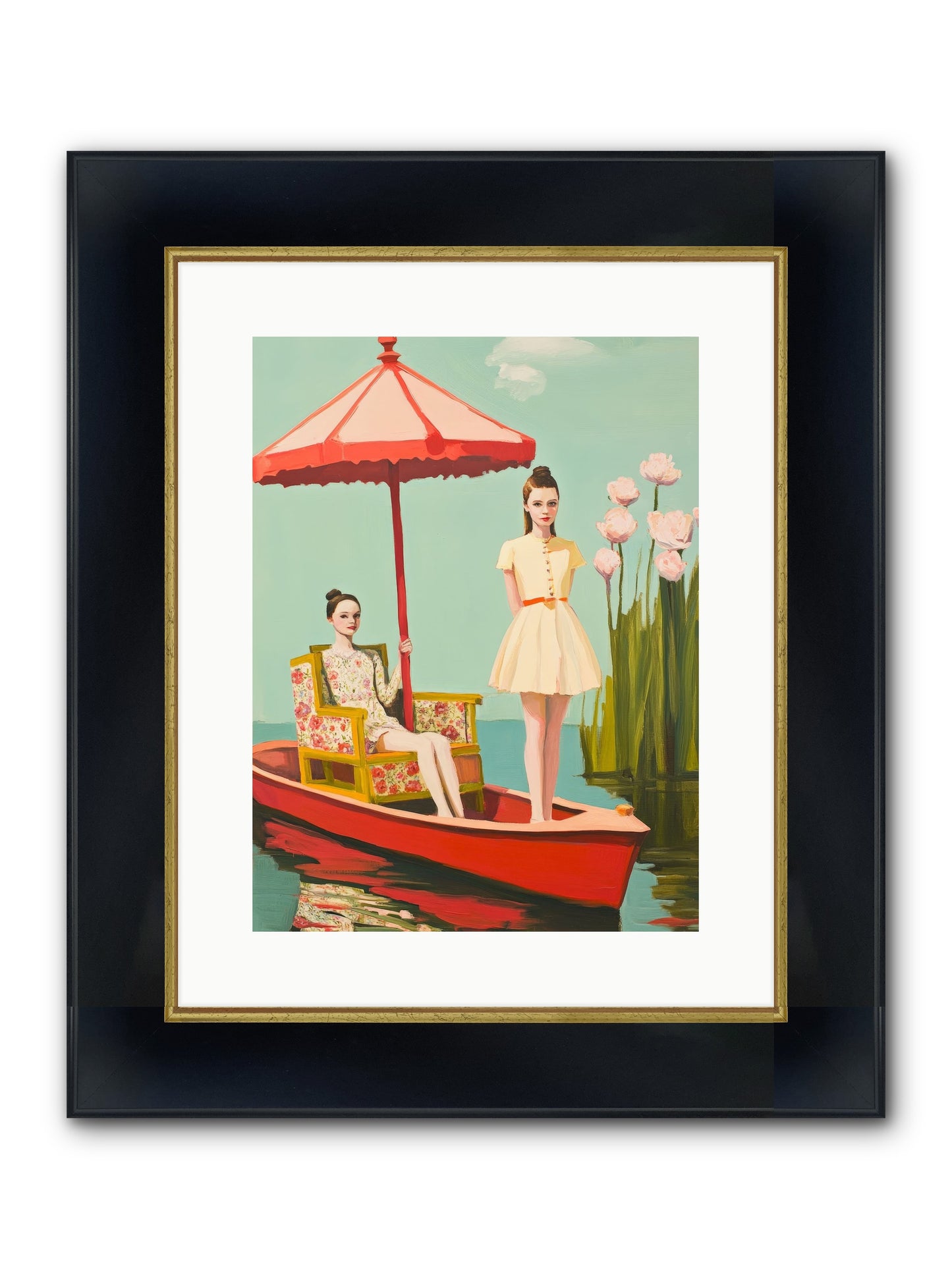 Beyond Tomorrow Framed Print - Wide Black w/Gold 12x16