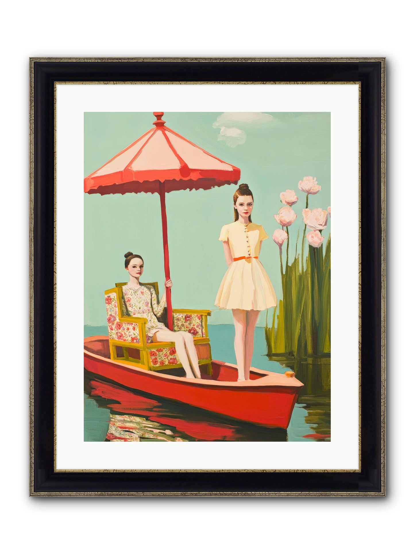 Beyond Tomorrow Framed Print - Black & Gold 18x24