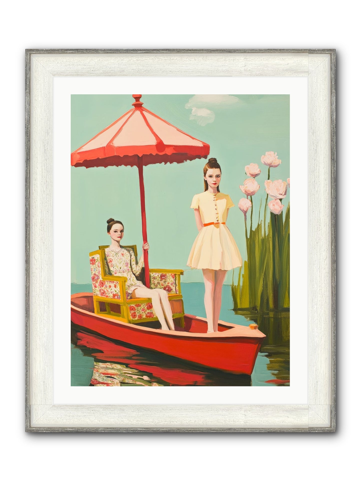 Beyond Tomorrow Framed Print - Driftwood White 24x32