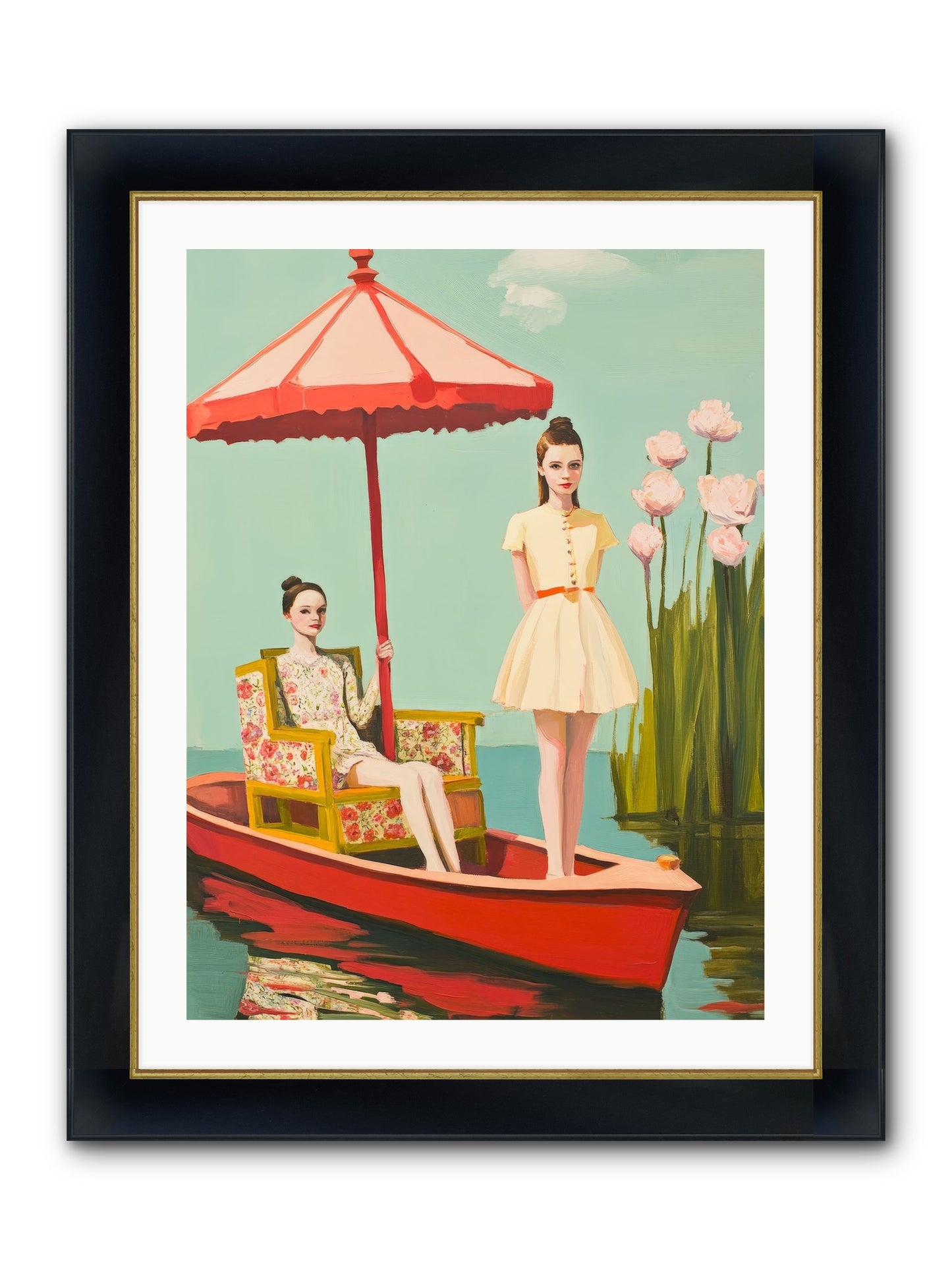 Beyond Tomorrow Framed Print - Wide Black w/Gold 24x32