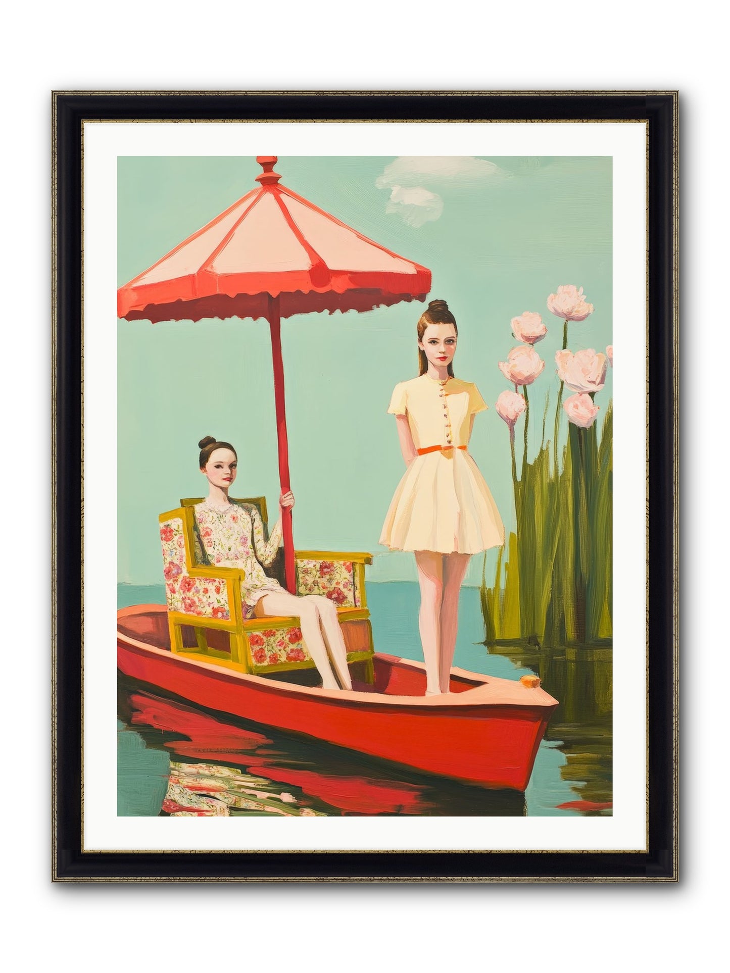 Beyond Tomorrow Framed Print - Black & Gold 30x40