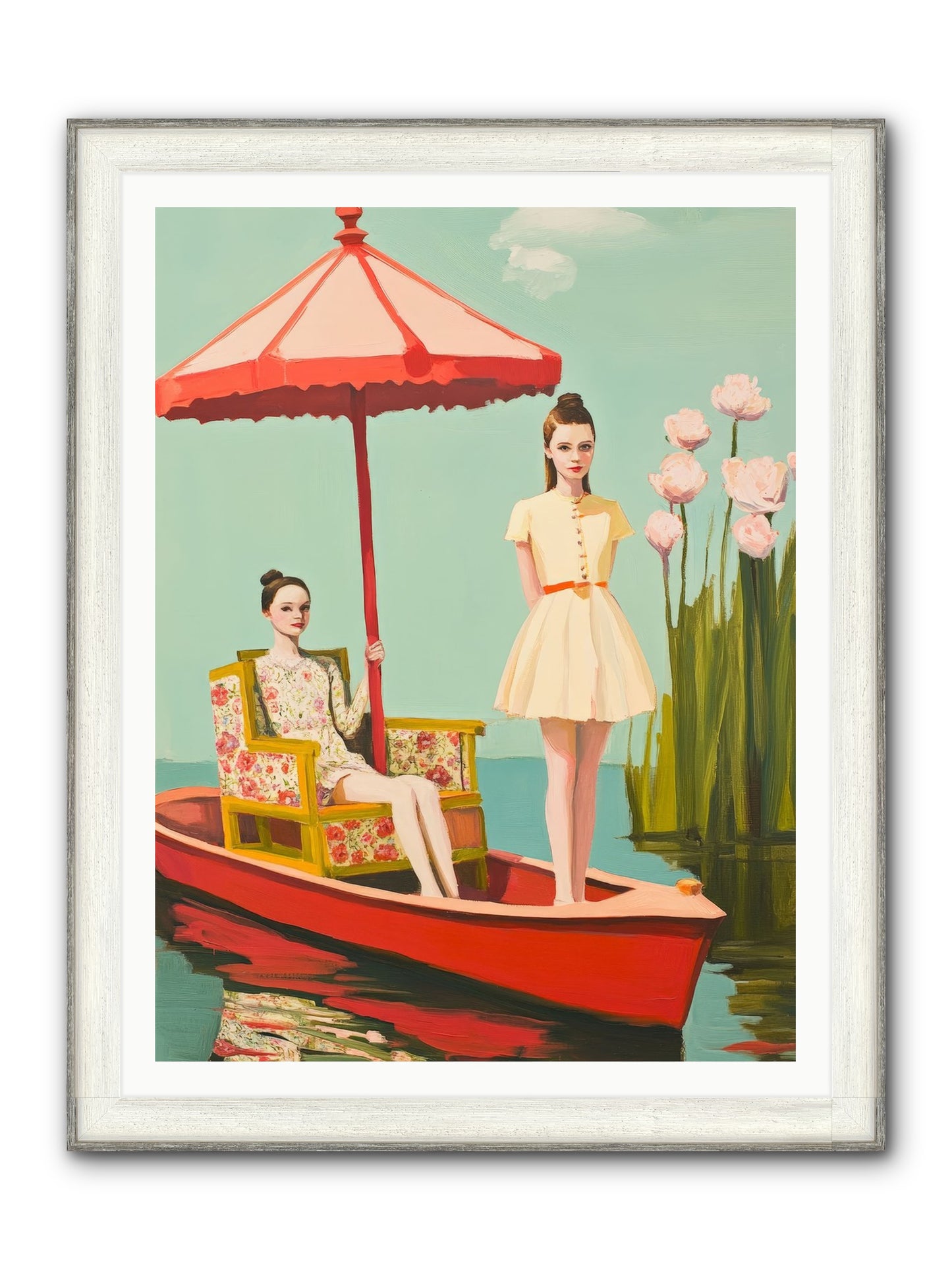 Beyond Tomorrow Framed Print - Driftwood White 36x48