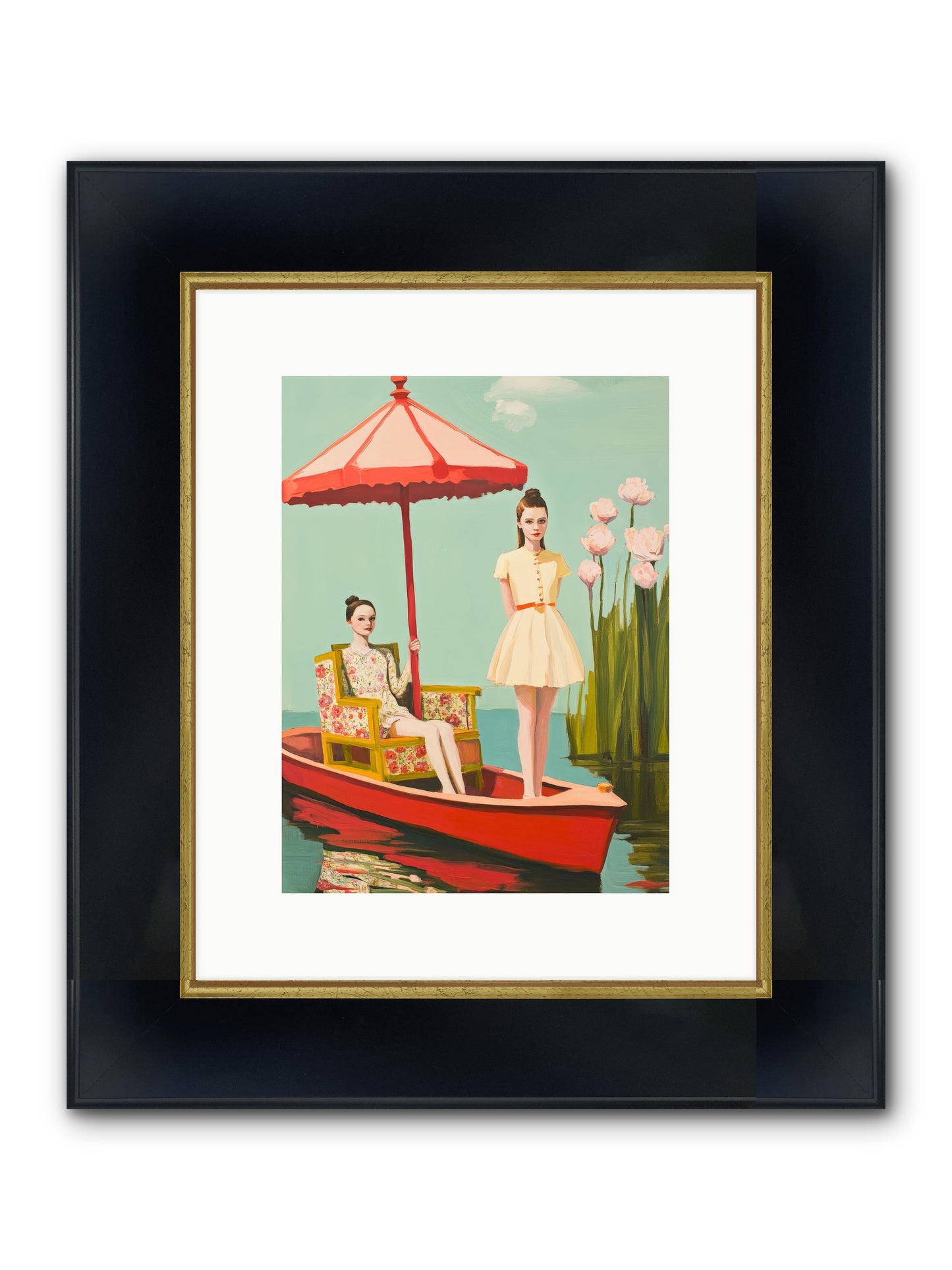 Beyond Tomorrow Framed Print - Wide Black w/Gold 9x12