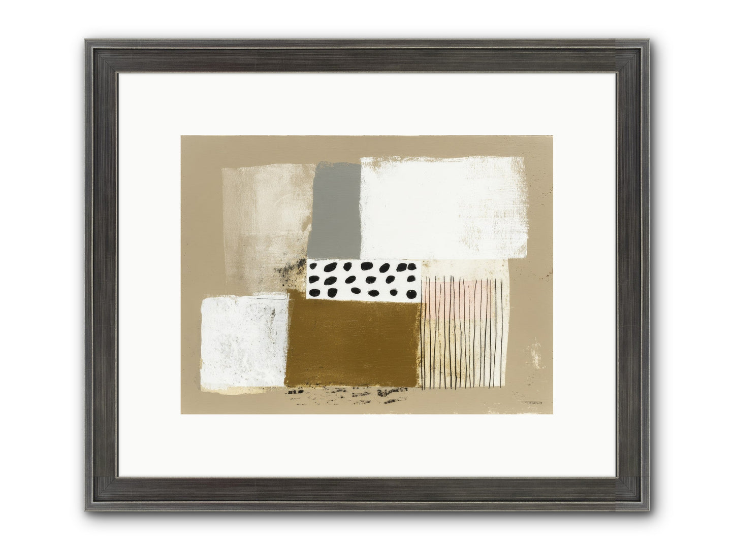 Birch Wisp Framed Print - Slimwoods Black/Silver 12x9