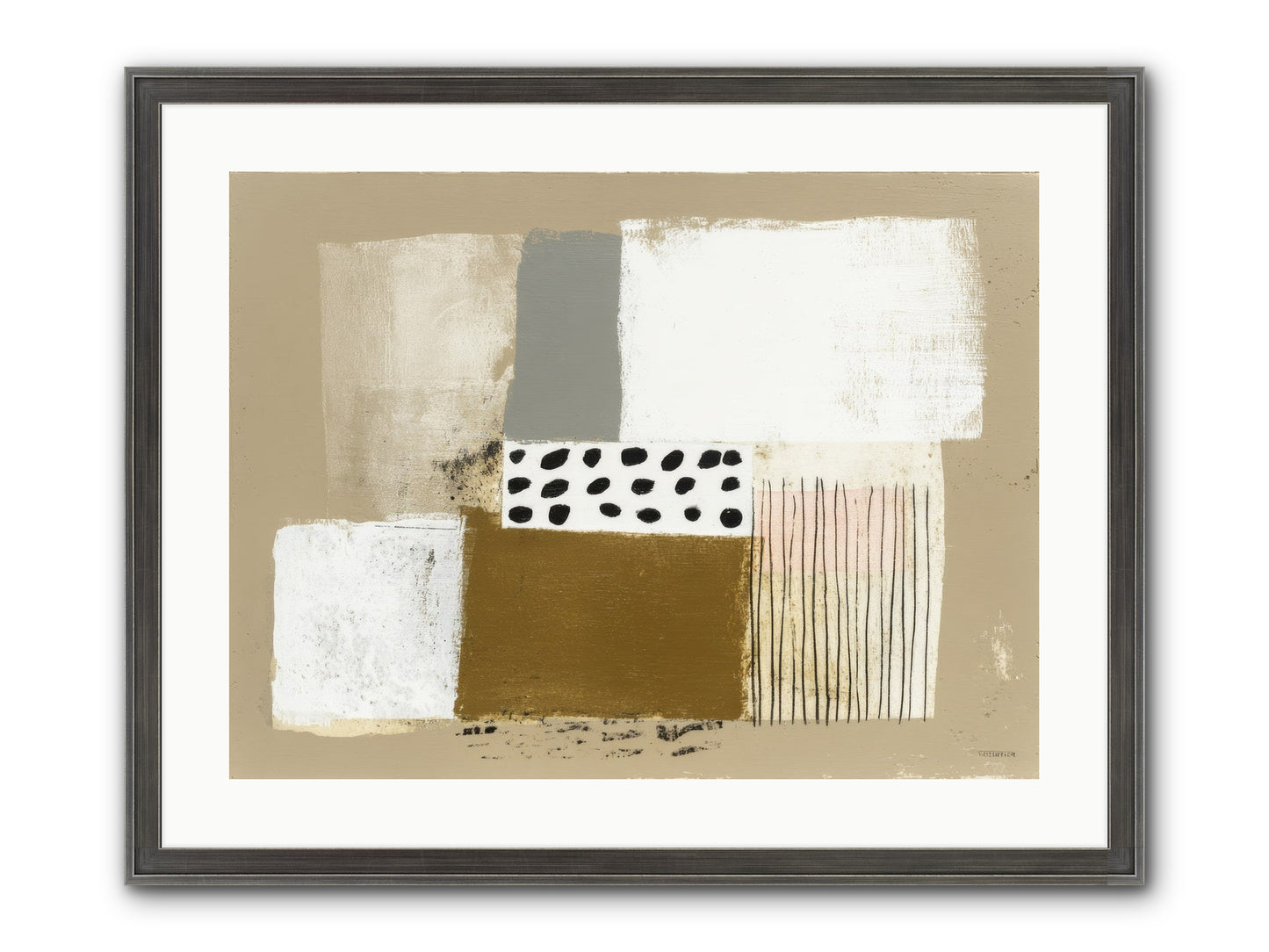 Birch Wisp Framed Print - Slimwoods Black/Silver 24x18